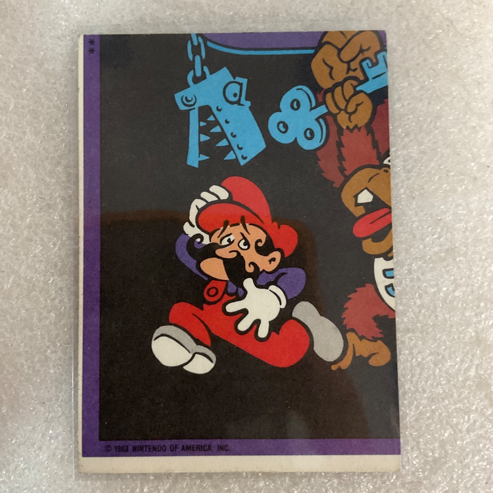 1983 Nintendo Donkey Kong Junior Mario 3-Sticker Sheet Vintage - Image 2