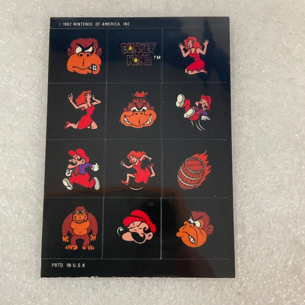 1982 Topps Donkey Kong #35 Small Stickers Nintendo Mario Puzzle Card - Image 1
