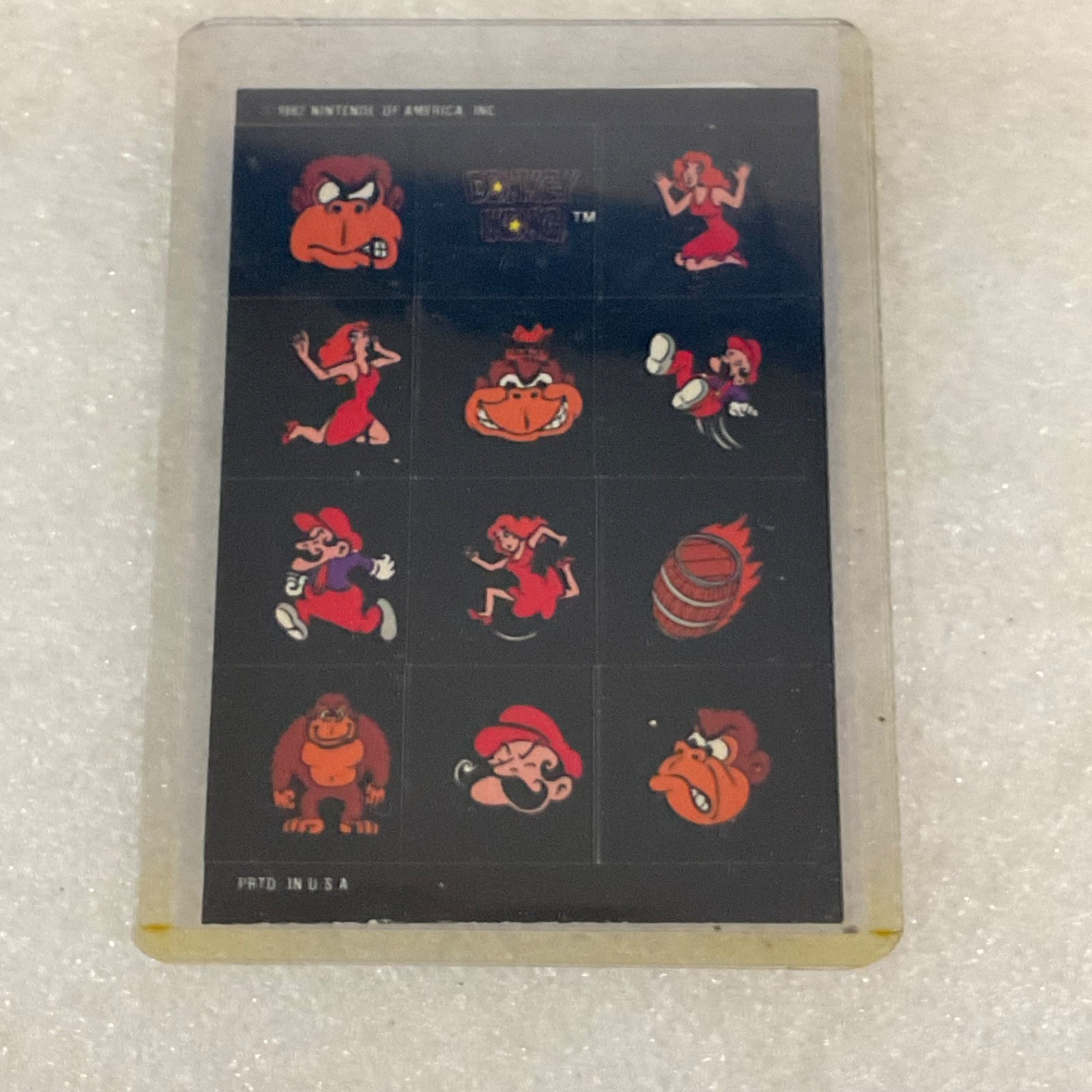 1982 Topps Donkey Kong #35 Small Stickers Nintendo Mario Puzzle Card - Image 5