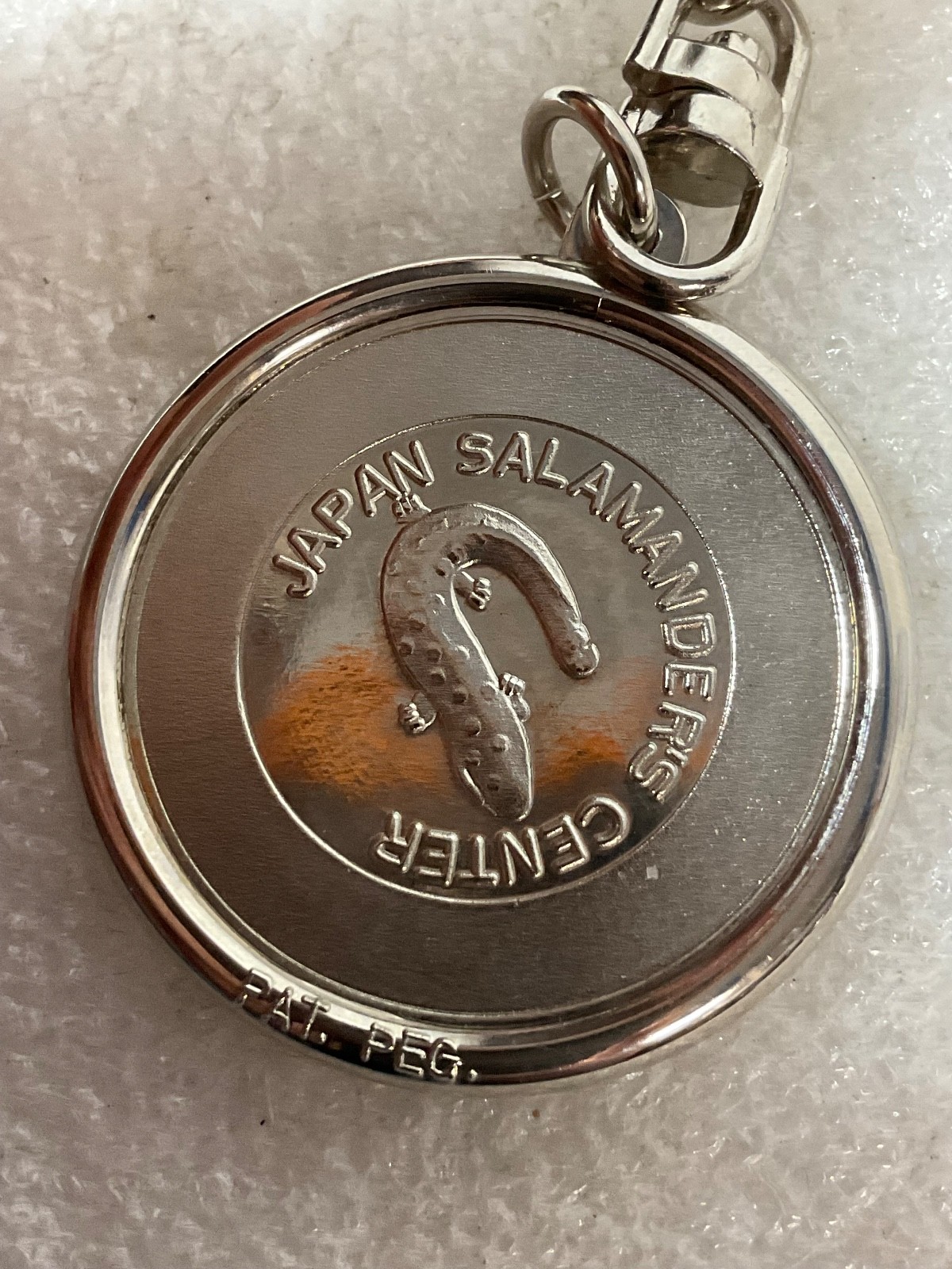 Akame 48 Waterfalls Japan Salamanders Center Keychain 2in Souvenir Metal - Image 3