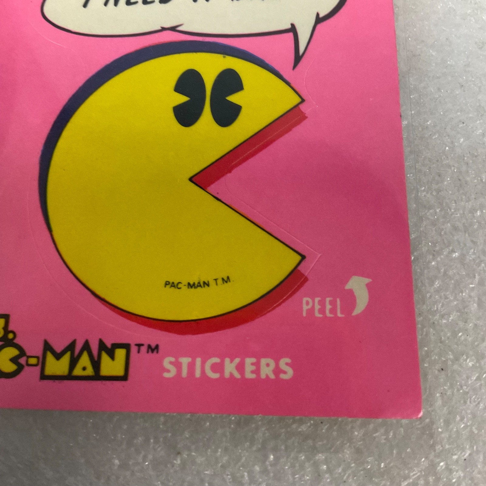 1981 Fleer Ms. Pac-Man Sticker #4 I Need It Bad Pac-Man Vintage - Image 5