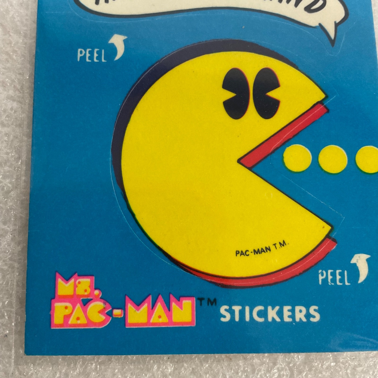 1981 Fleer Ms. Pac-Man Sticker #7 Ain't Love Grand Vintage Arcade Card - Image 6