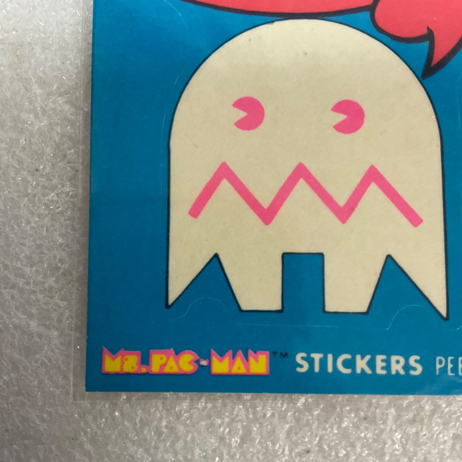 1981 Fleer Ms. Pac-Man Sticker #44 I'm Gonna Get That Ms. Pac-Man - Image 6