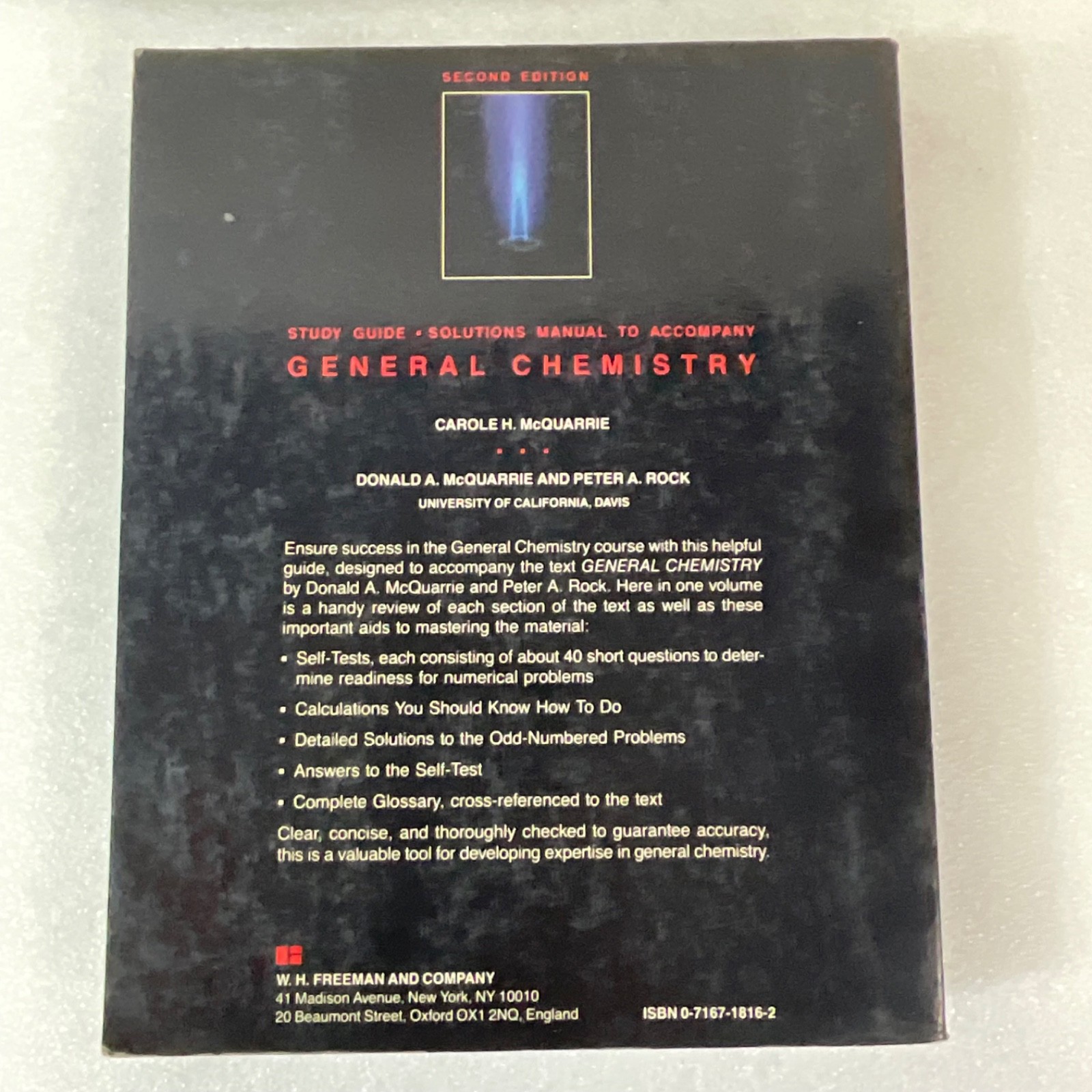 Carole H. McQuarrie General Chemistry Study Guide 2nd Edition - Image 2