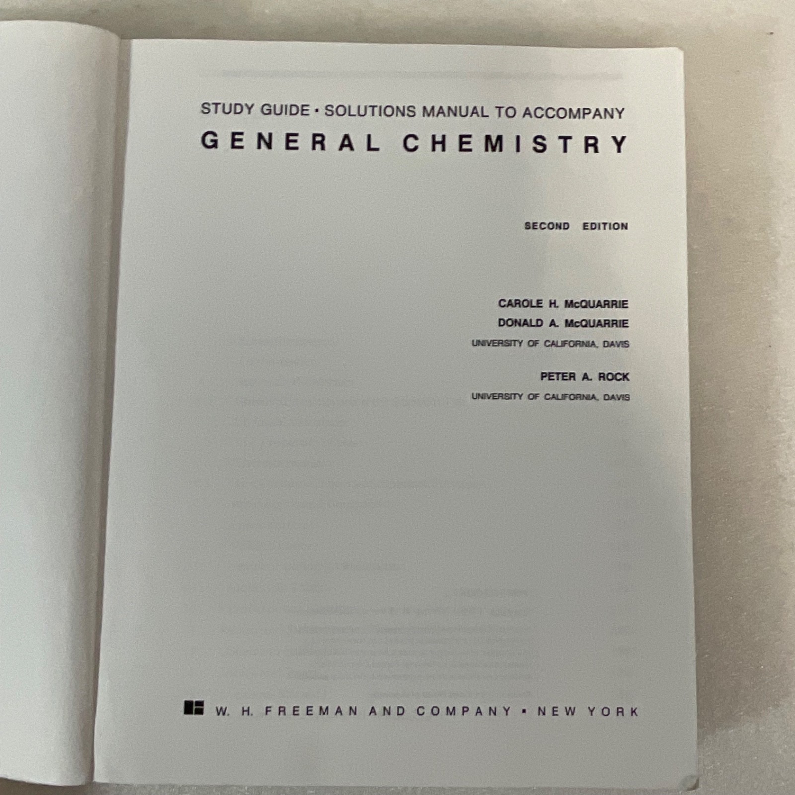 Carole H. McQuarrie General Chemistry Study Guide 2nd Edition - Image 8