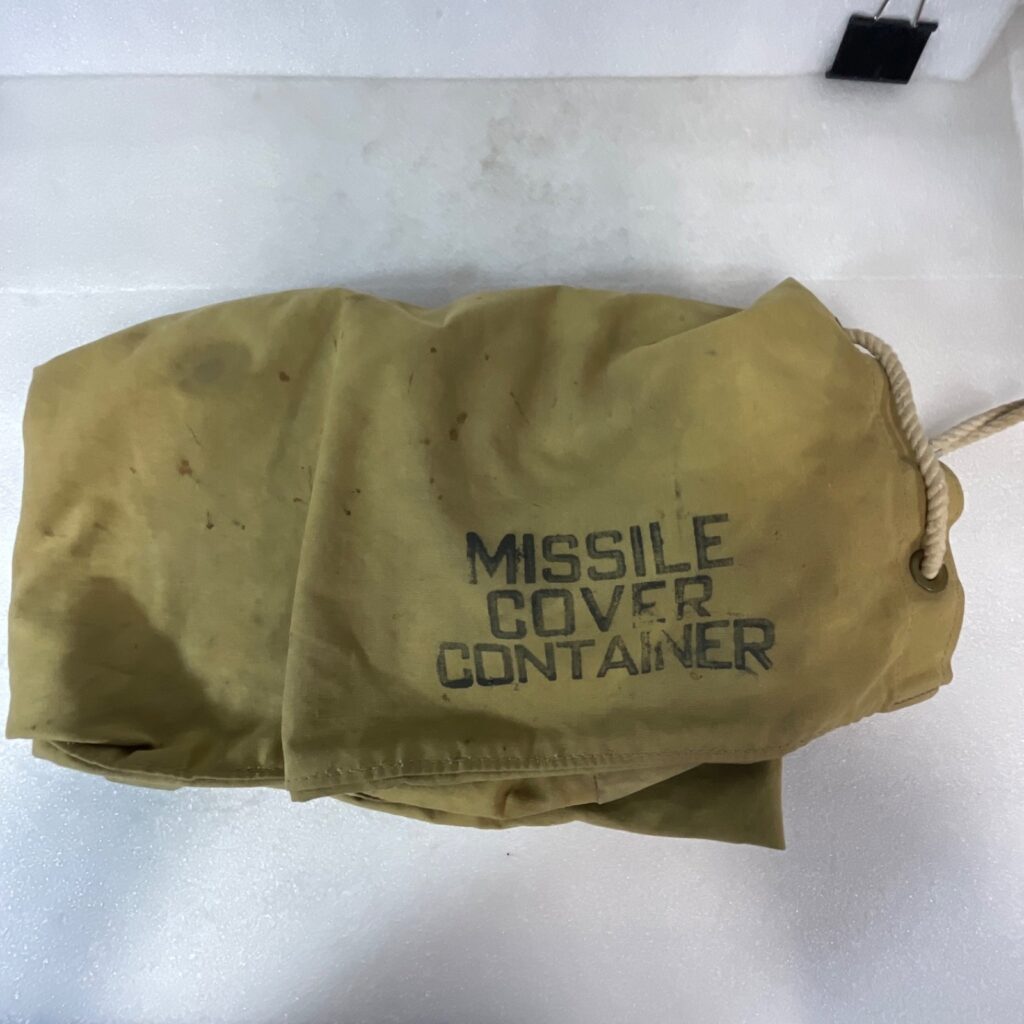Missile Cover Container Canvas Drawstring Bag 32in Military Stencil - Image 1