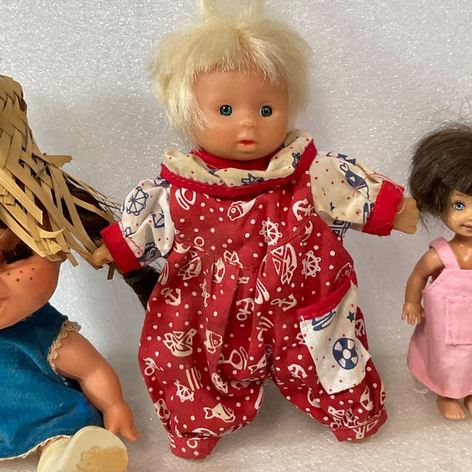 Vintage 3 Doll Lot 8in 7in 4in Mattel & Others Marked As Is - Image 3