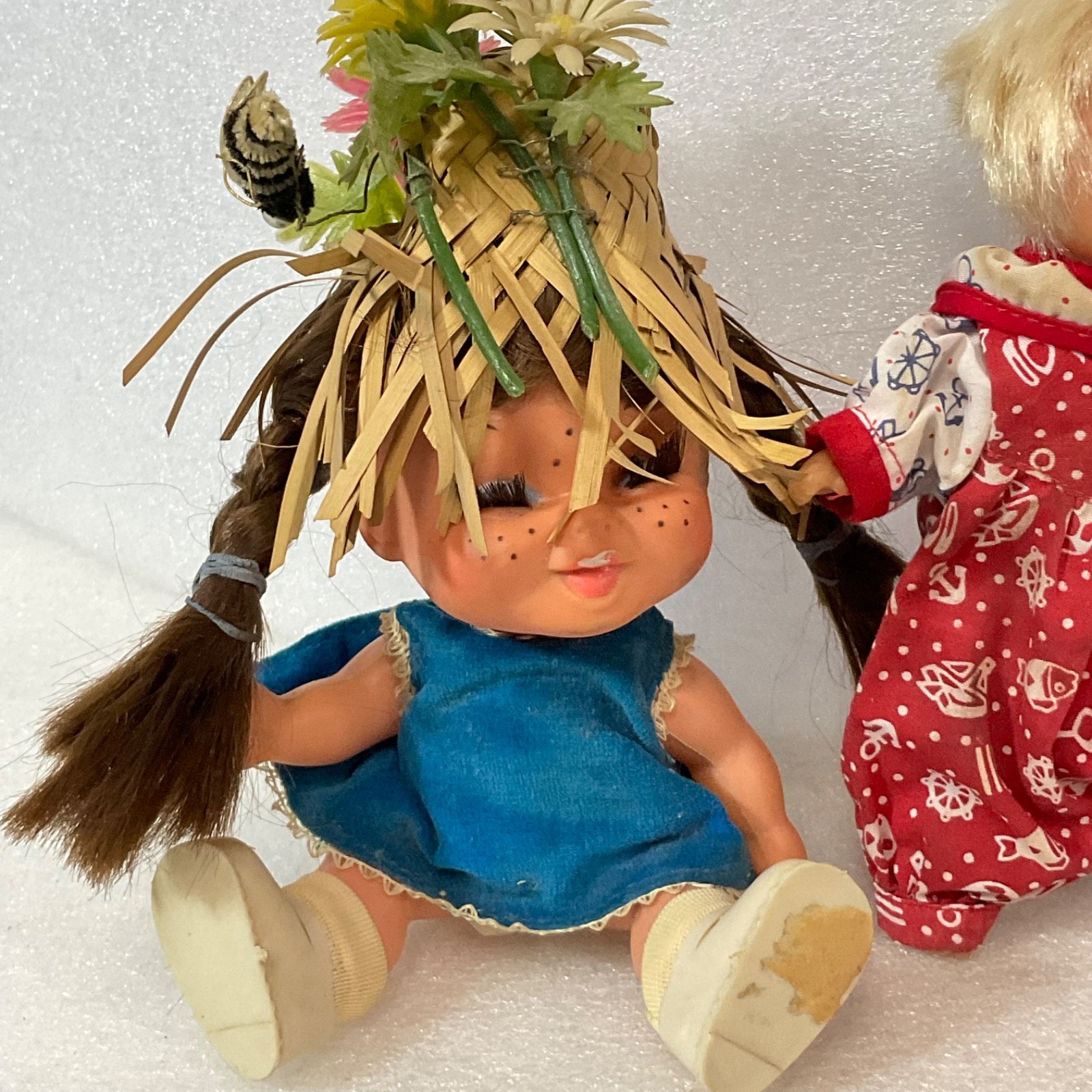 Vintage 3 Doll Lot 8in 7in 4in Mattel & Others Marked As Is - Image 2