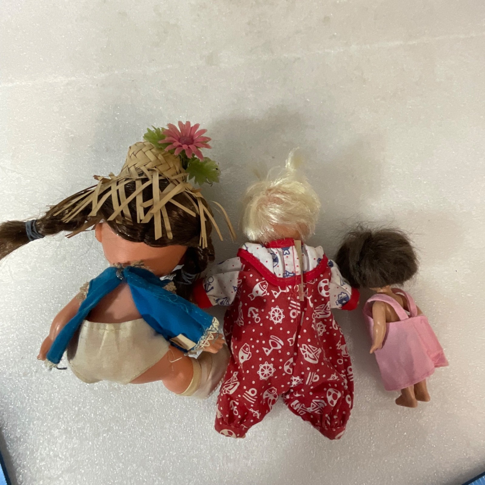 Vintage 3 Doll Lot 8in 7in 4in Mattel & Others Marked As Is - Image 8