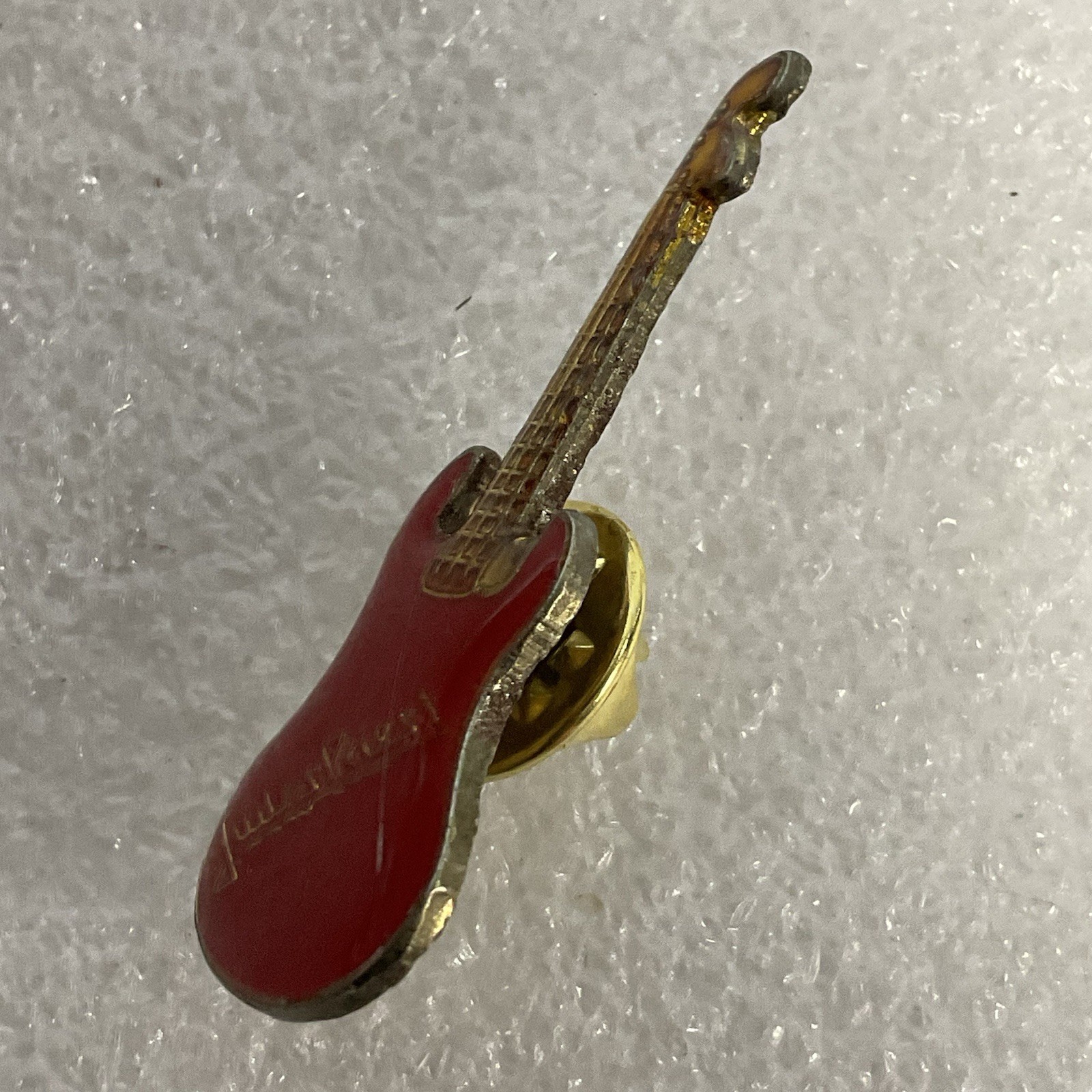 Judas Priest Red & Gold Vintage Guitar Enamel Metal Pin Pinback GnuCollectibles - Image 6