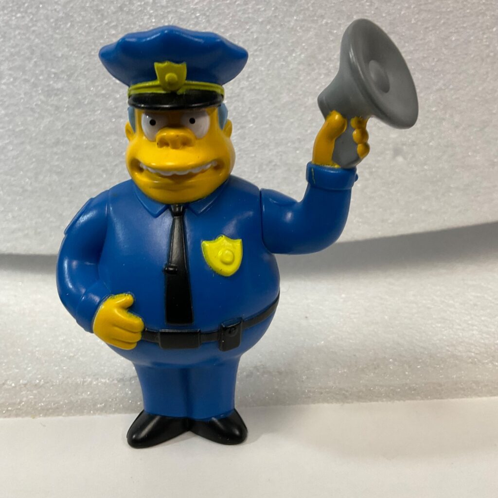 2007 Officer Wiggins Burger King Toy 4in Electronic Figure AS-IS - Image 1