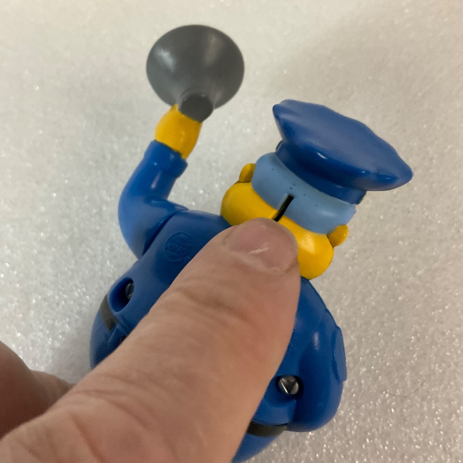 2007 Officer Wiggins Burger King Toy 4in Electronic Figure AS-IS - Image 4