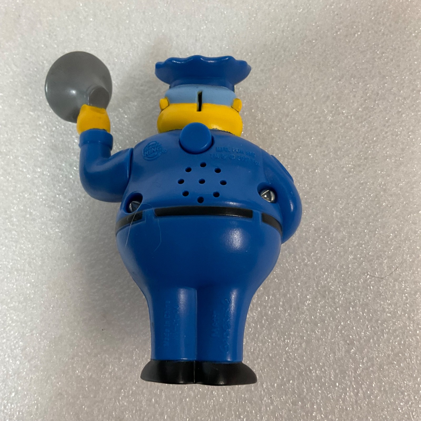 2007 Officer Wiggins Burger King Toy 4in Electronic Figure AS-IS - Image 3
