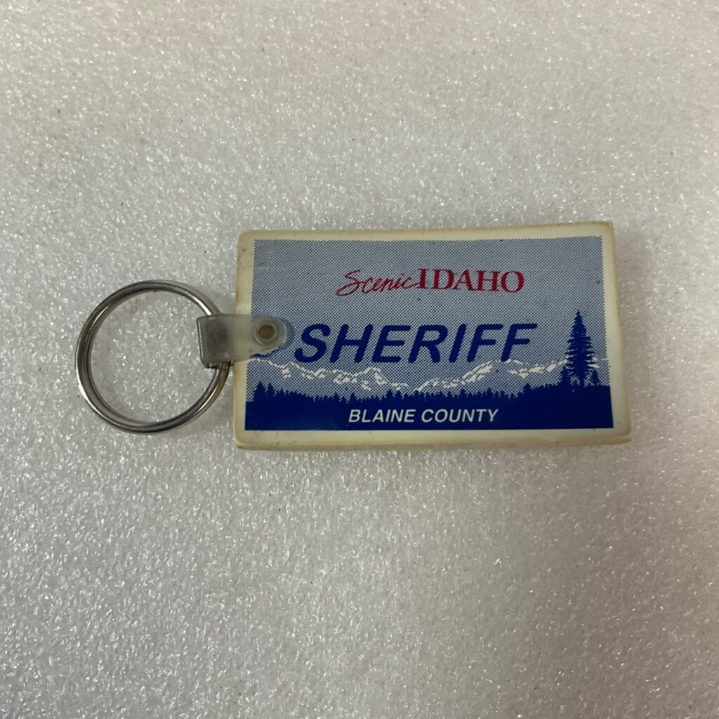 Blaine County Idaho Sheriff 2in Souvenir Keychain Sun Valley - Image 1