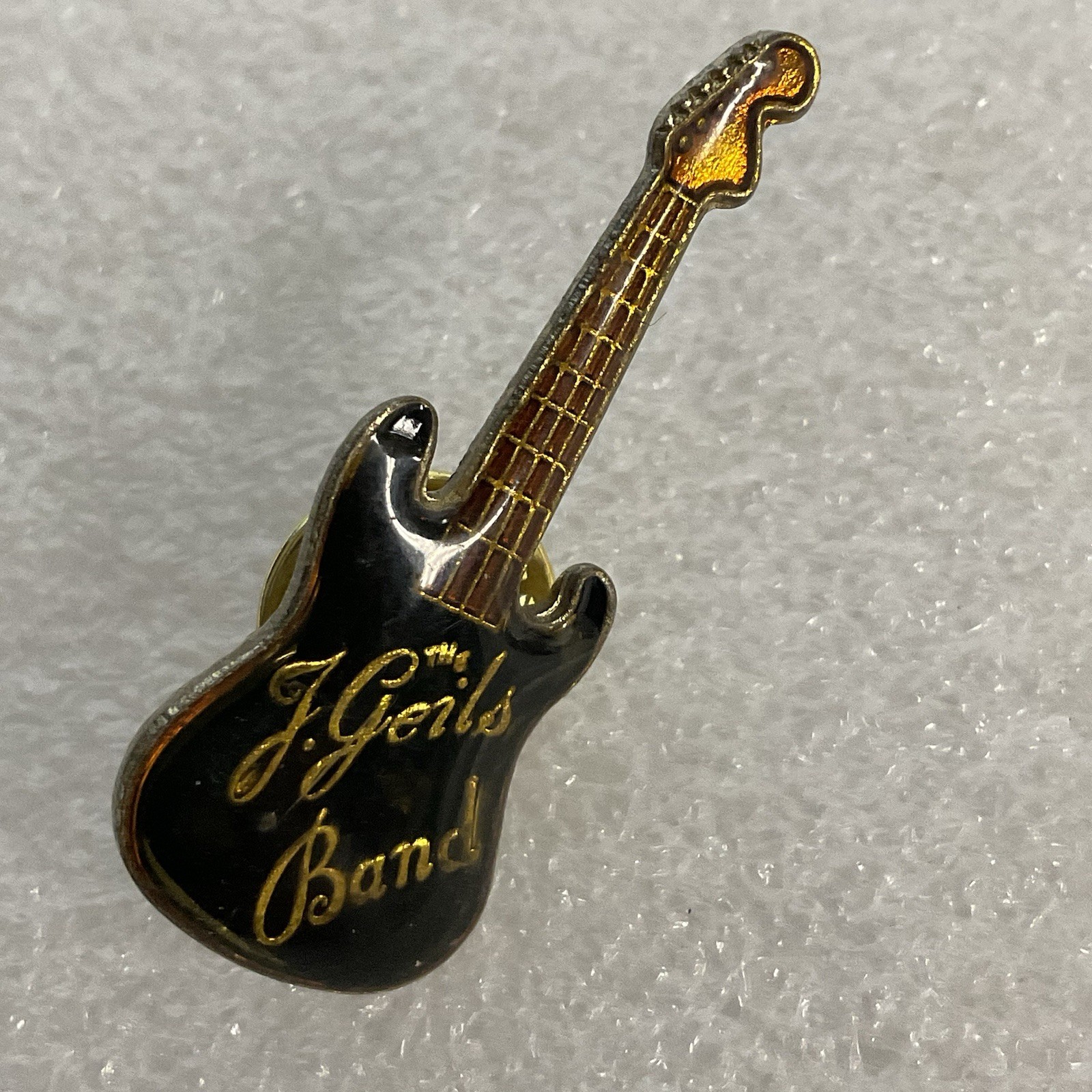 The J Geils Band Vtg Black &Gold Guitar Enamel Metal Pin Pinback GnuCollectibles - Image 6