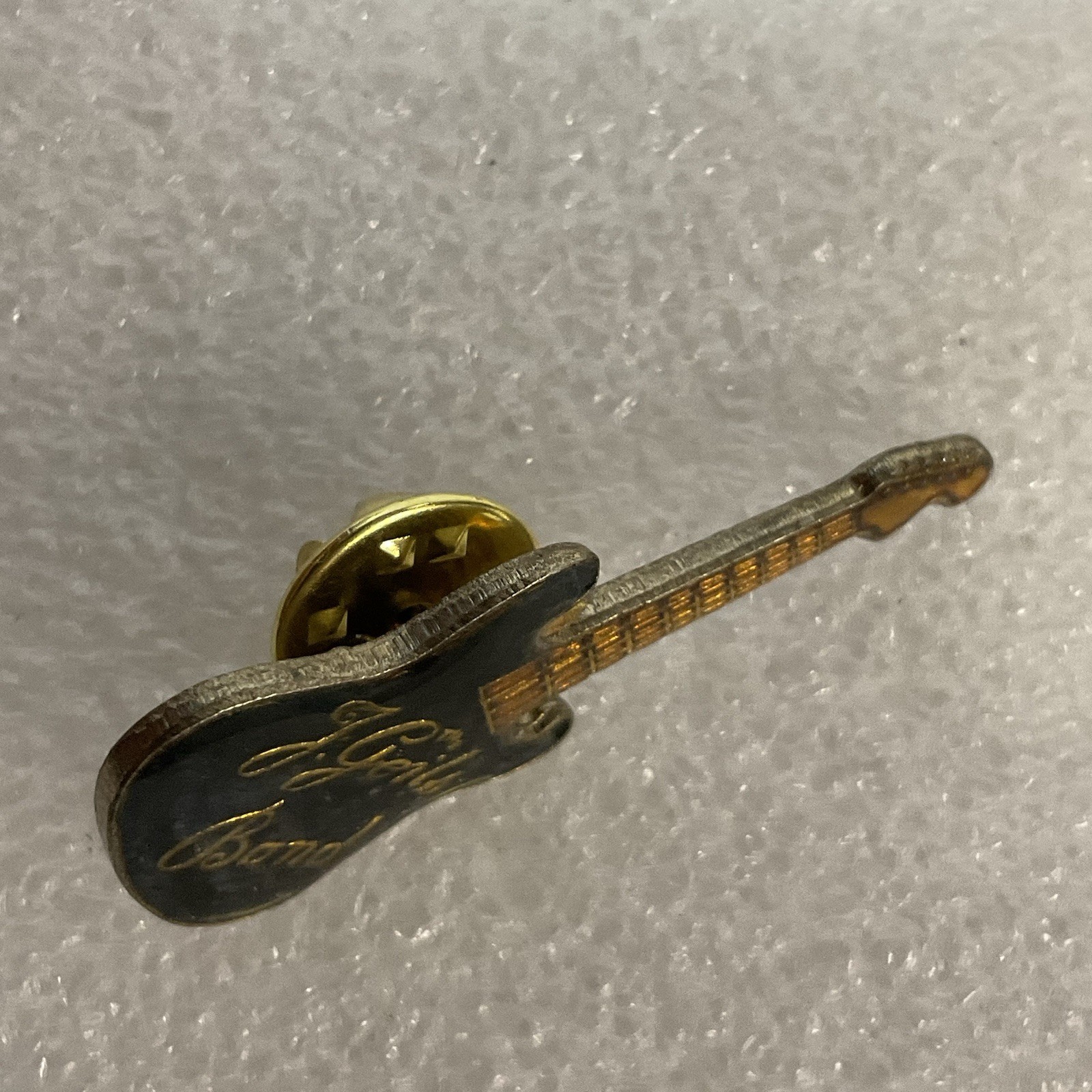 The J Geils Band Black &Gold Guitar Enamel Metal Vtg Pin Pinback GnuCollectibles - Image 5