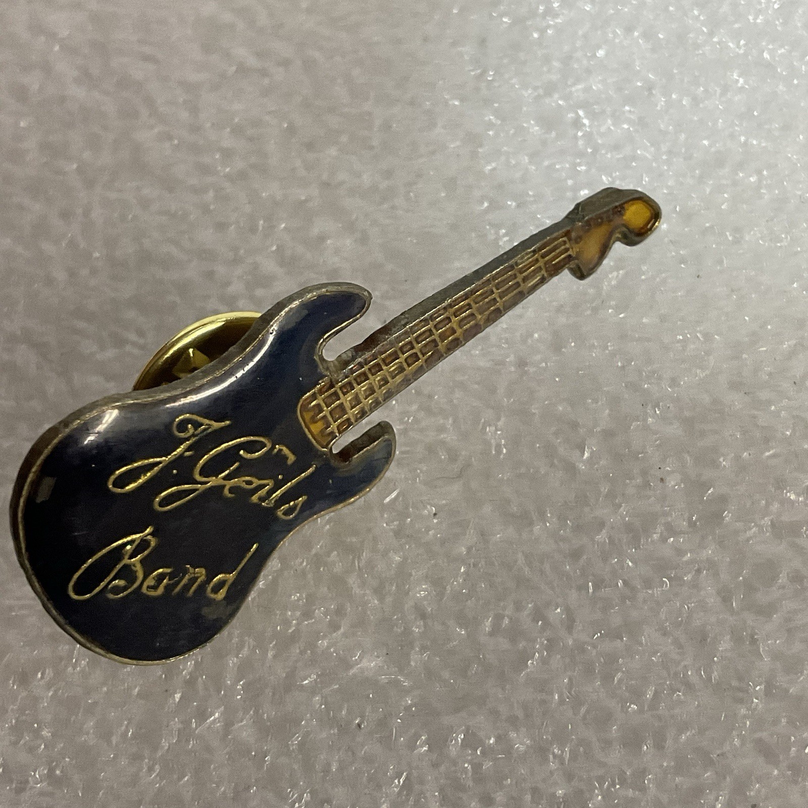 The J Geils Band Black &Gold Guitar Vtg Enamel Metal Pin Pinback GnuCollectibles - Image 6