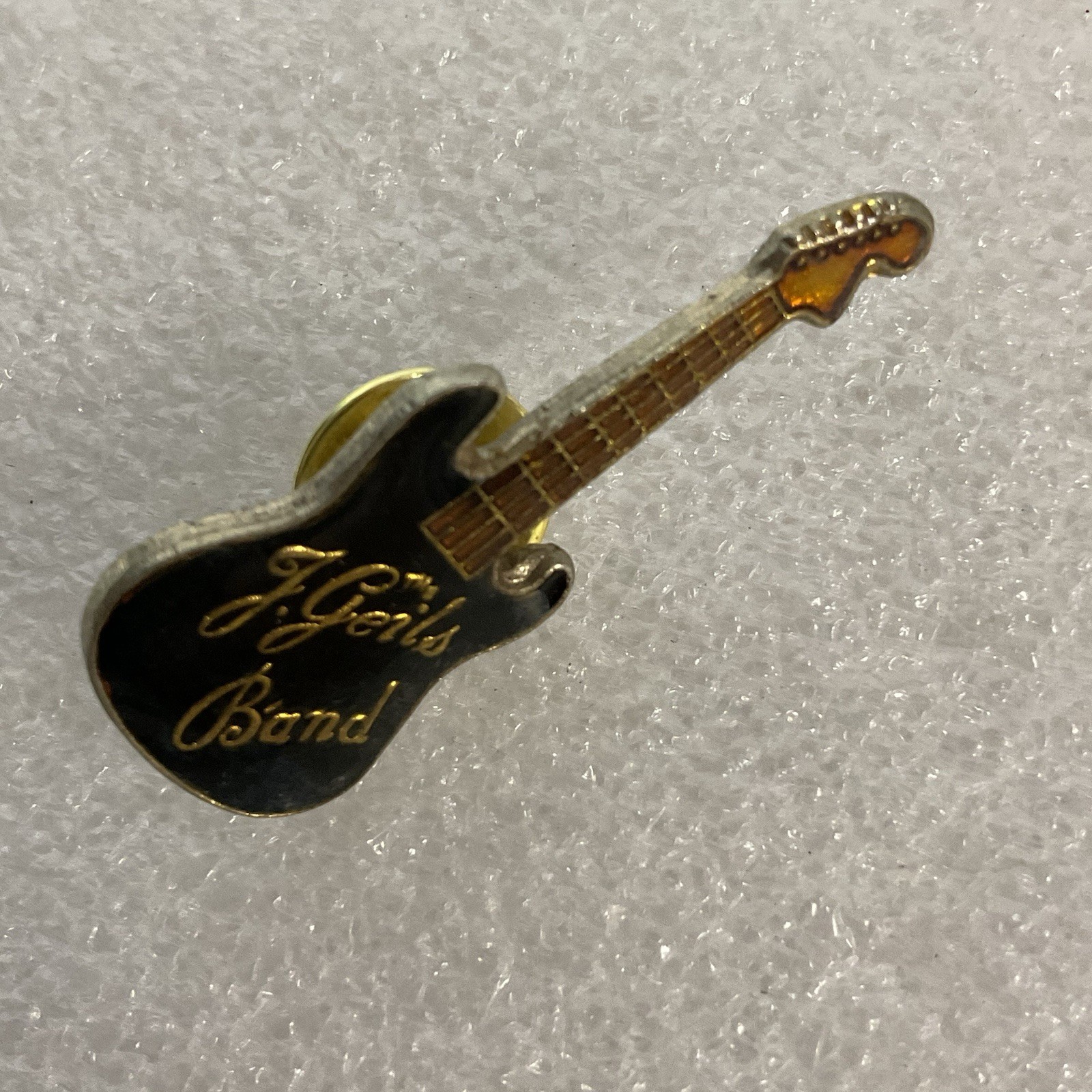 The J Geils Band Black &Gold Vtg Guitar Enamel Metal Pin Pinback GnuCollectibles - Image 6
