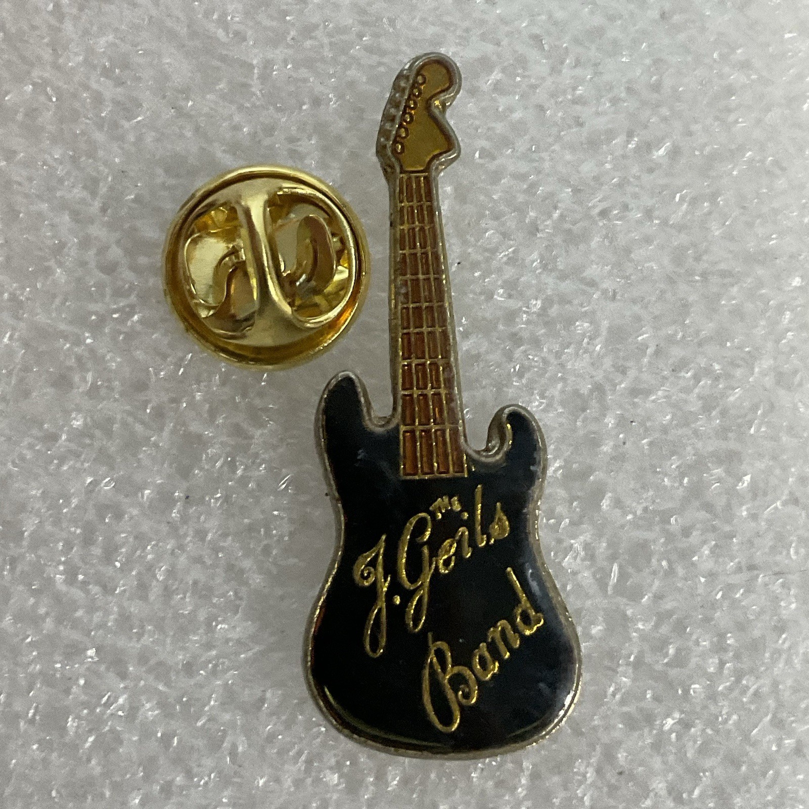The J Geils Band Black &Gold Guitar Enamel Metal Pin Vtg Pinback GnuCollectibles - Image 7