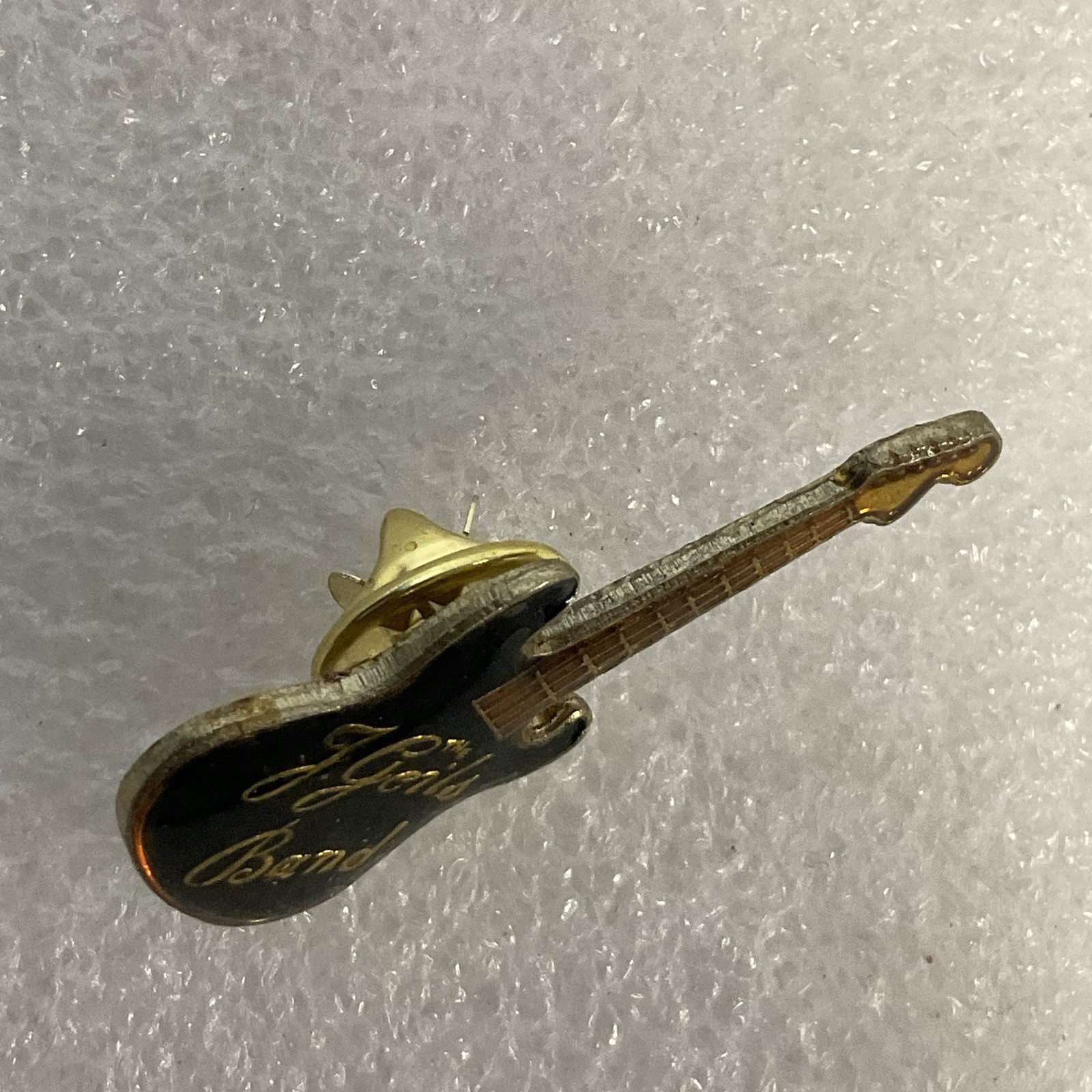 The J Geils Band Black &Gold Guitar Enamel Metal Pin Pinback GnuCollectibles Vtg - Image 5