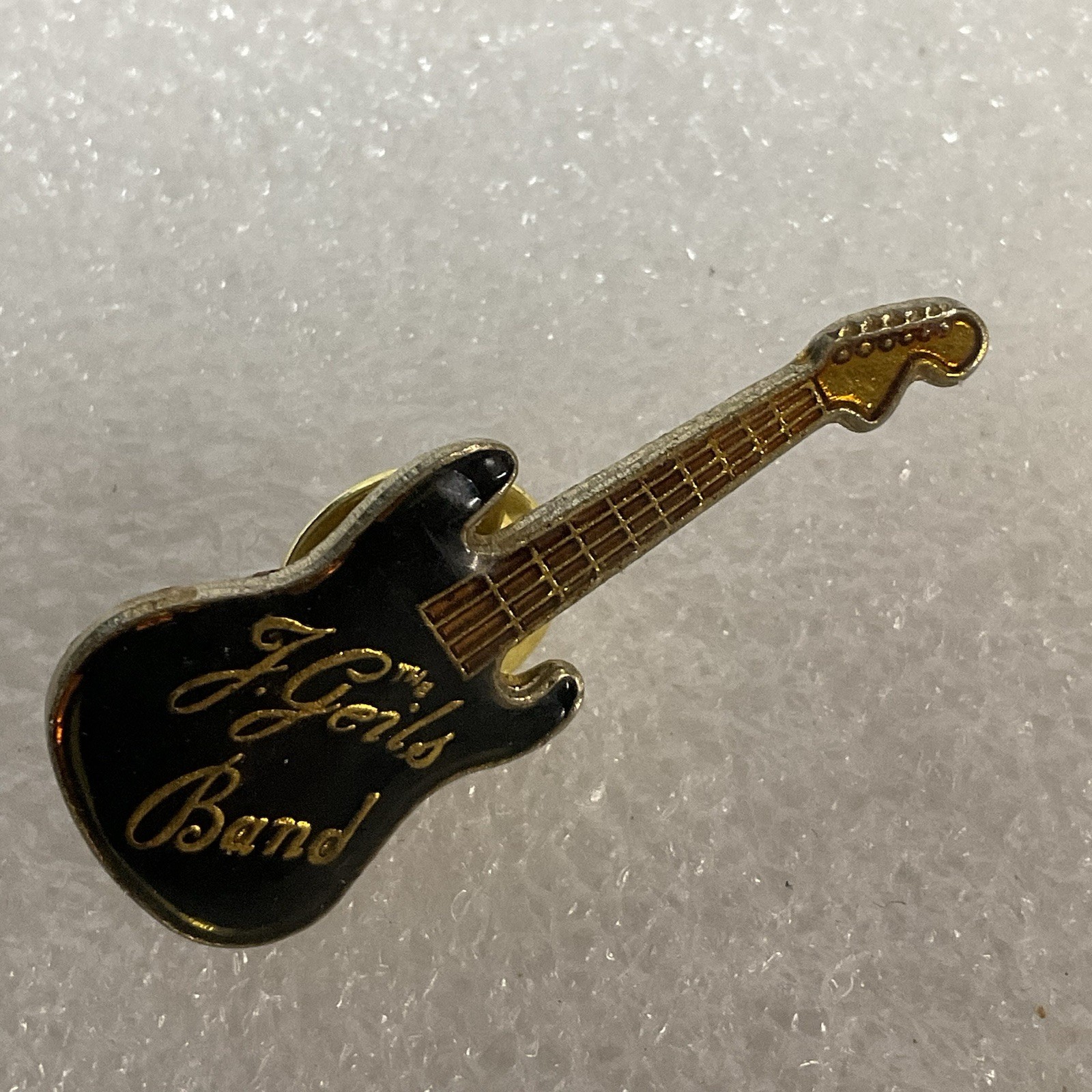 The J Geils Band Black &Gold Guitar Enamel Metal Pin Pinback GnuCollectibles Vtg - Image 6