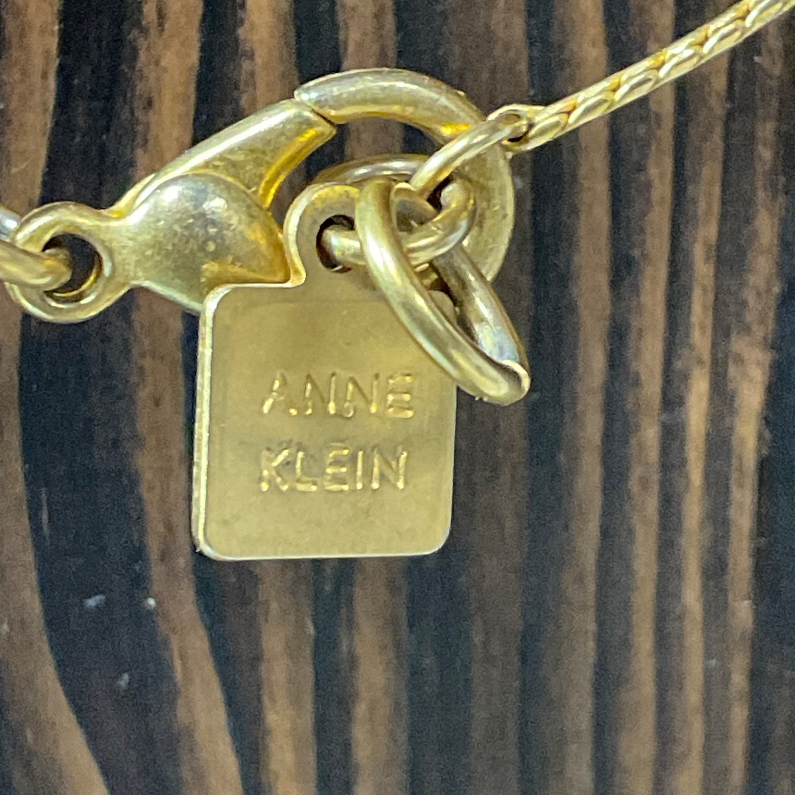 Anne Klein 42in Gold Tone Beaded Necklace Multi Strand Chain Modern Classic - Image 3