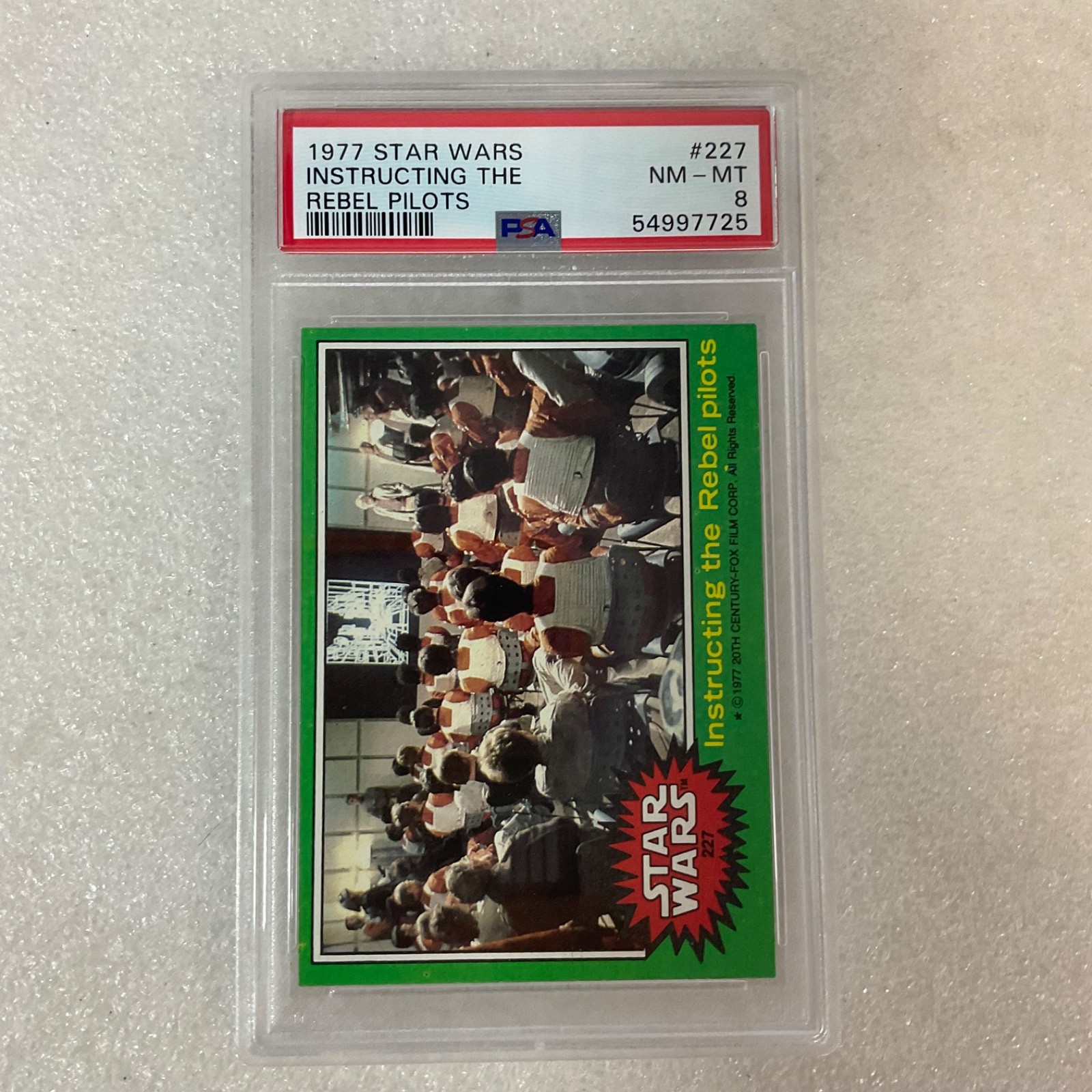 1977 Star Wars #227 Instructing Rebel Pilots PSA 8 CERT#54997725 - Image 2