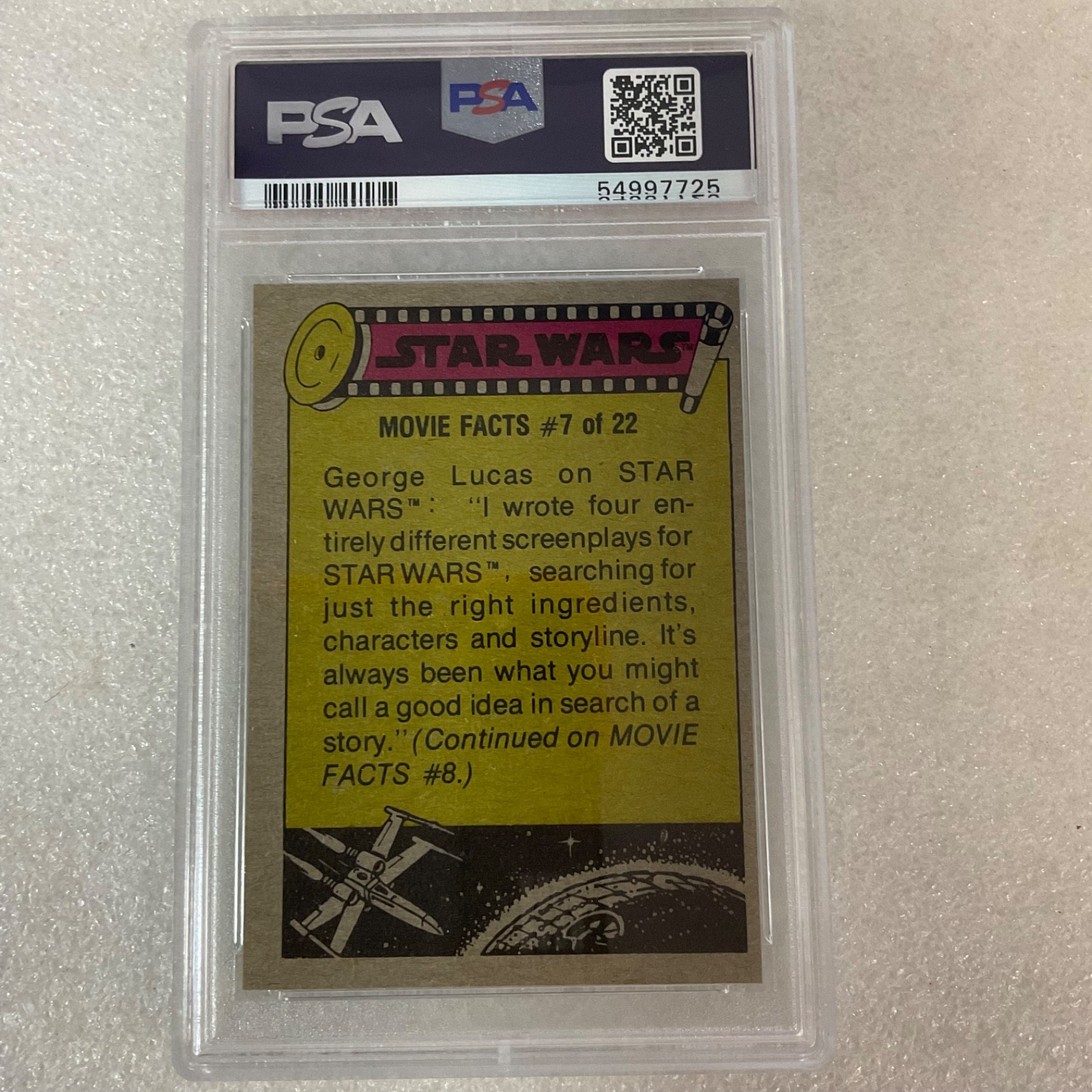 1977 Star Wars #227 Instructing Rebel Pilots PSA 8 CERT#54997725 - Image 9