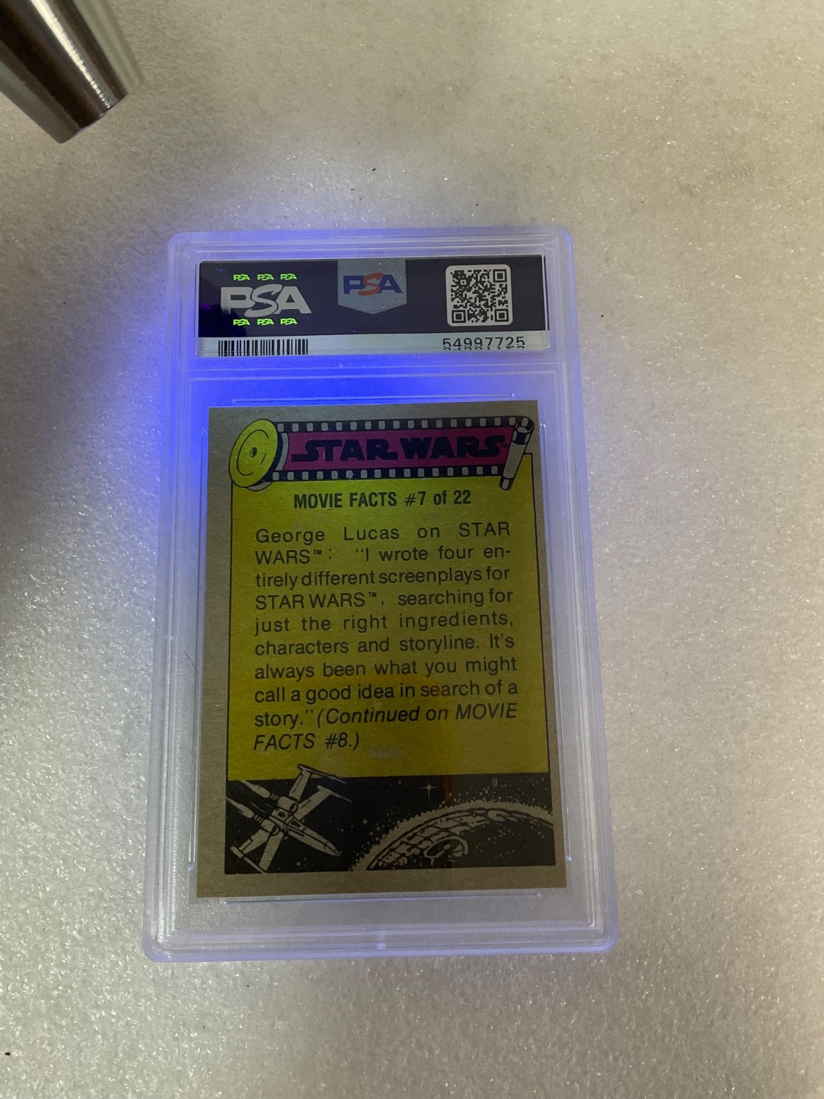 1977 Star Wars #227 Instructing Rebel Pilots PSA 8 CERT#54997725 - Image 17