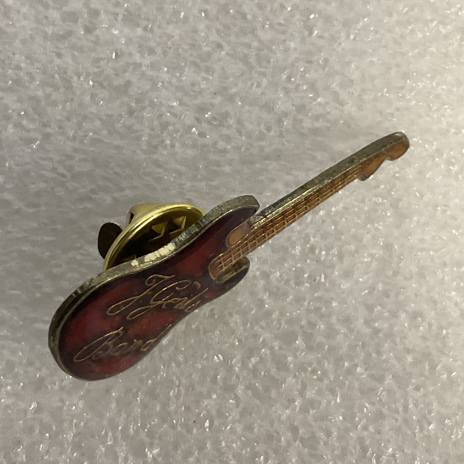 The J Geils BandRed & Gold Guitar Vtg Enamel Metal Pin Pinback GnuCollectibles - Image 5