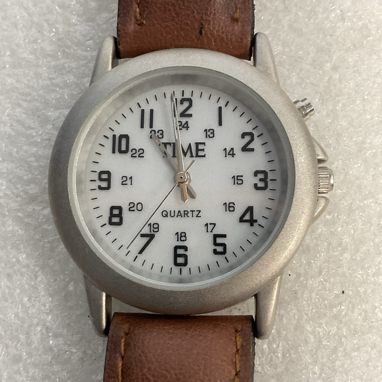 Time Quartz Watch Leather Band GnuFashion - Image 2