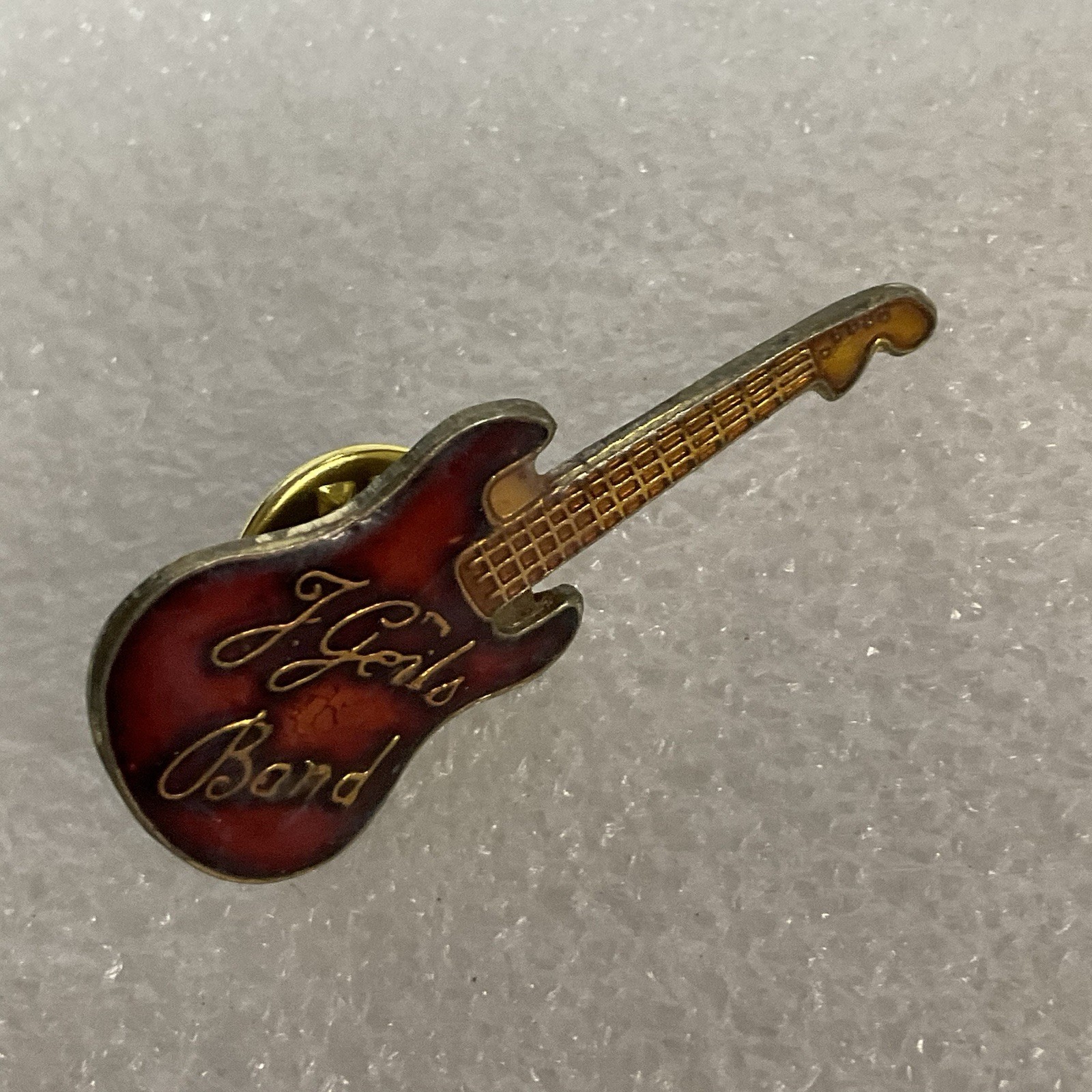 The J Geils BandRed & Gold Guitar Vtg Enamel Metal Pin Pinback GnuCollectibles - Image 6