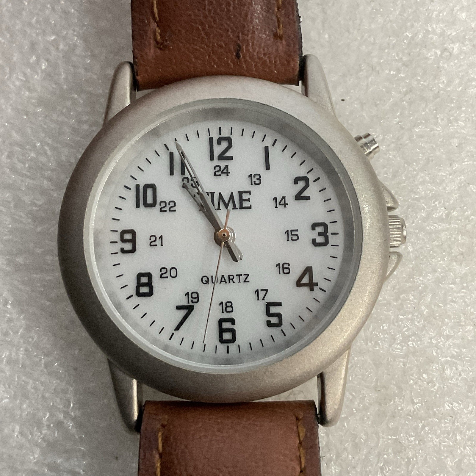 Time Quartz Watch Leather Band GnuFashion - Image 1