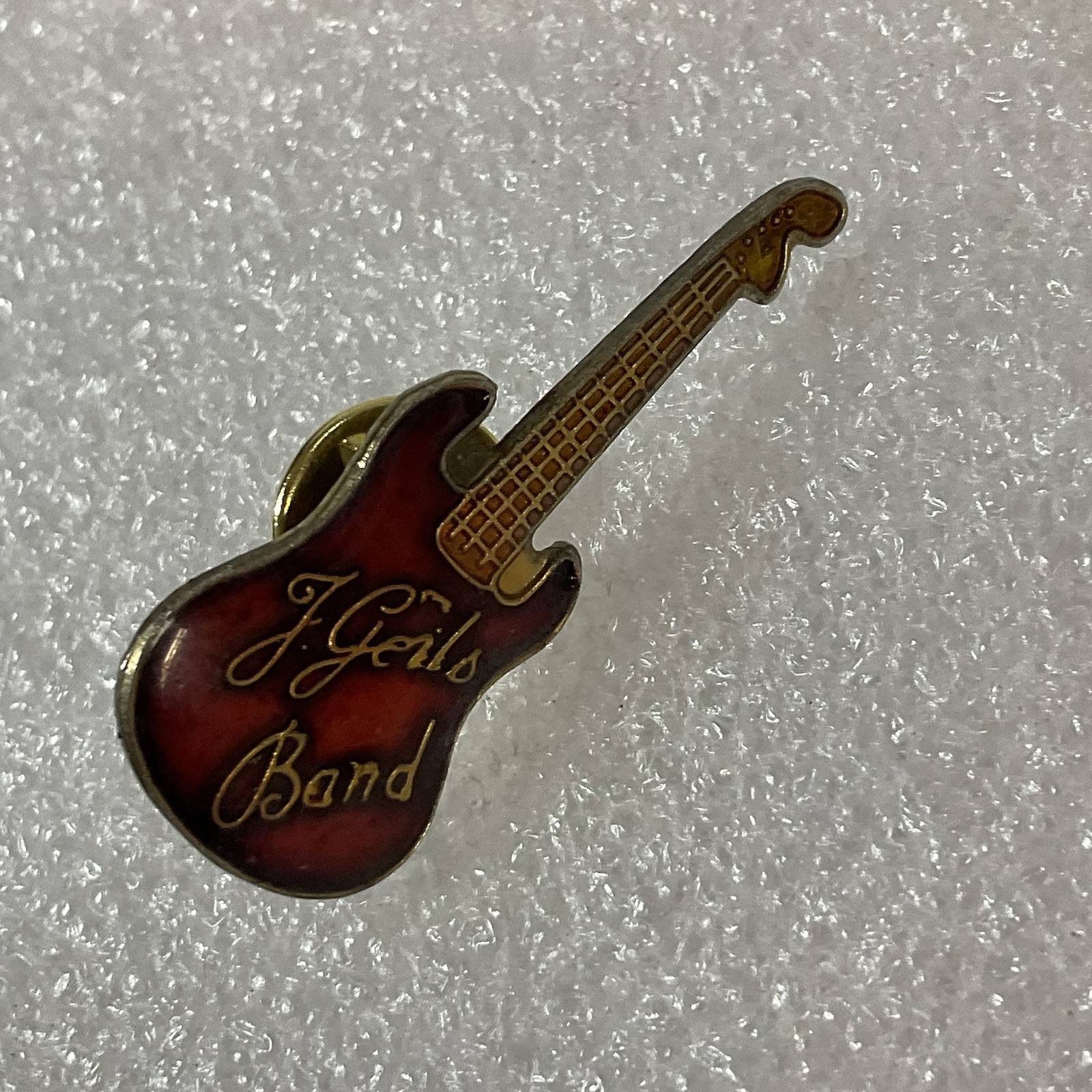 The J Geils BandRed & Gold Vtg Guitar Enamel Metal Pin Pinback GnuCollectibles - Image 6