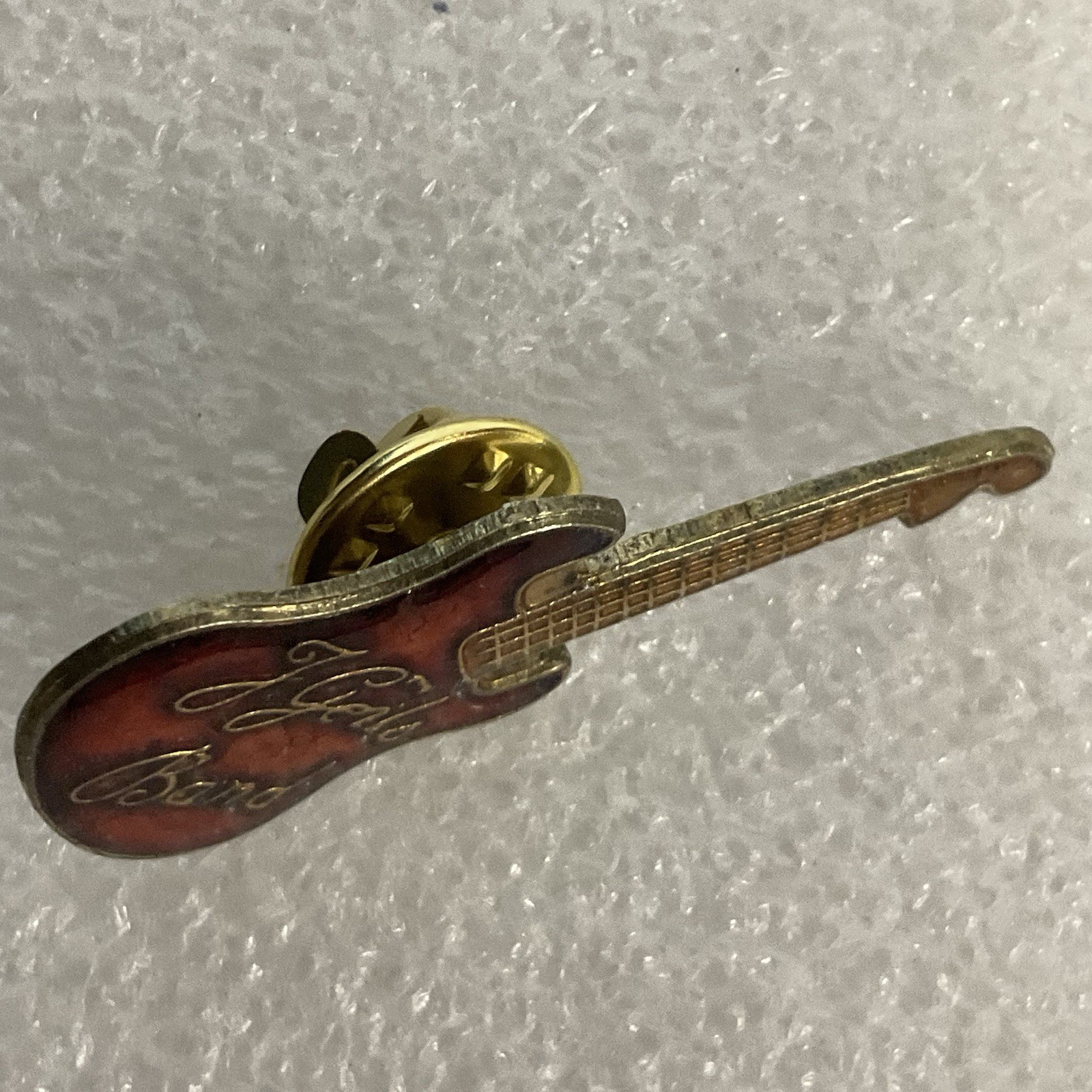 J Geils BandRed & Gold Guitar Enamel Metal Pin Pinback Vtg GnuCollectibles - Image 3