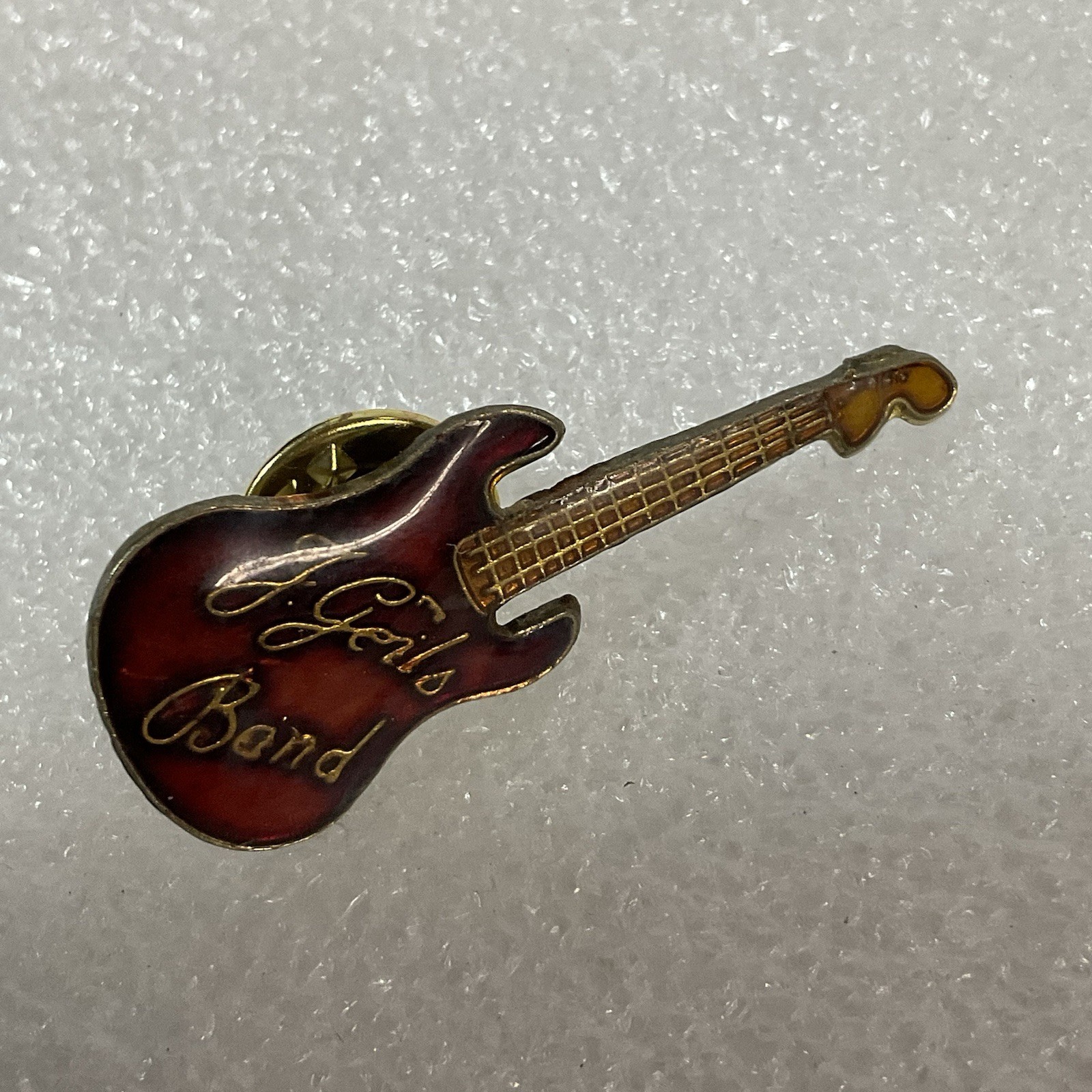 The J Geils BandRed & Gold Guitar Enamel Metal Vtg Pin Pinback GnuCollectibles - Image 6