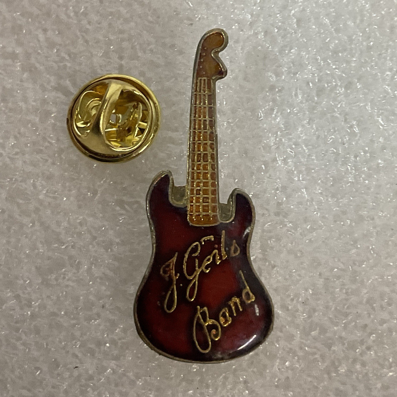 The J Geils BandRed & Gold Guitar Enamel Vtg Metal Pin Pinback GnuCollectibles - Image 7