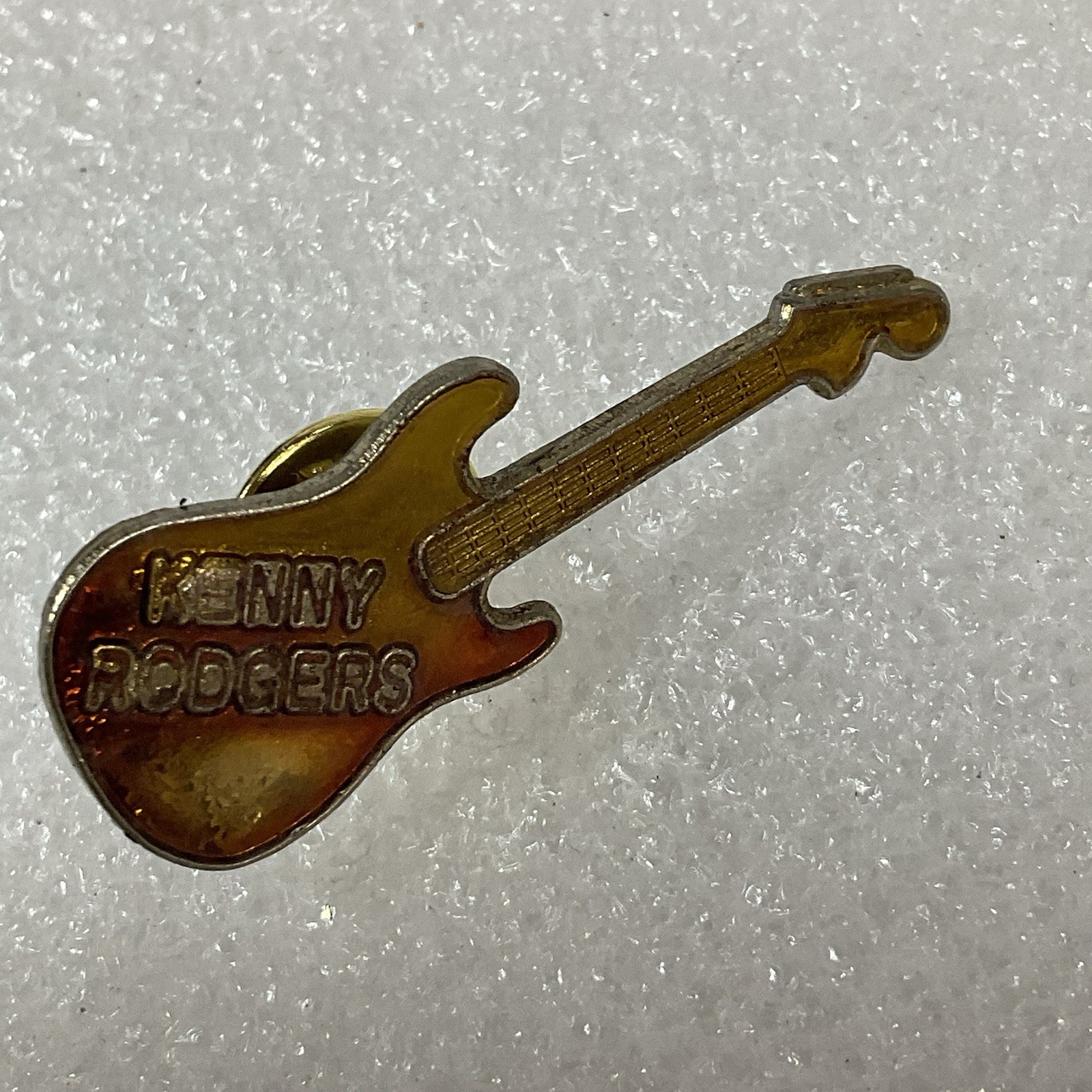 Kenny Rodgers Red & Gold Guitar Metal Vintage Pin Pinback GnuCollectibles - Image 6