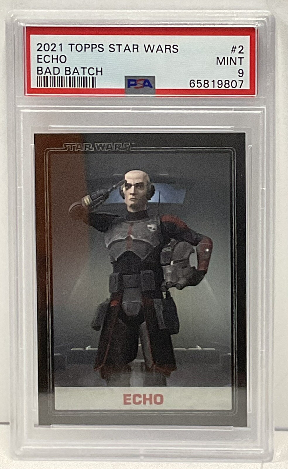 Star Wars 2021 Topps Echo Bad Batch #2 PSA 9 CERT#65819807 - Image 1