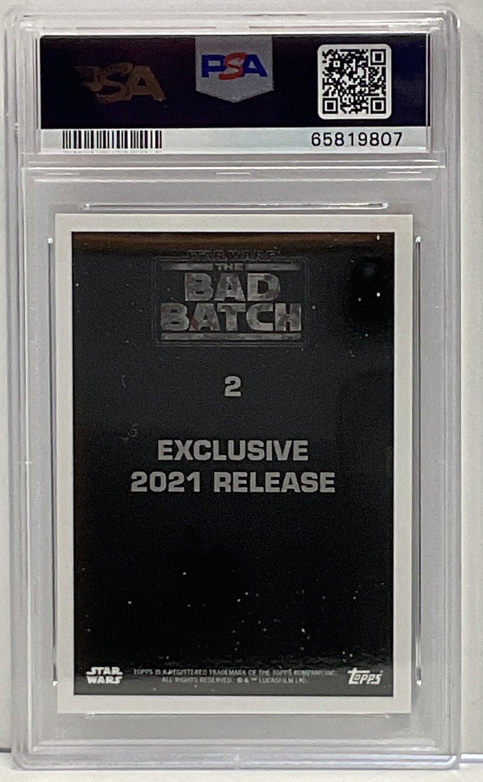 Star Wars 2021 Topps Echo Bad Batch #2 PSA 9 CERT#65819807 - Image 2