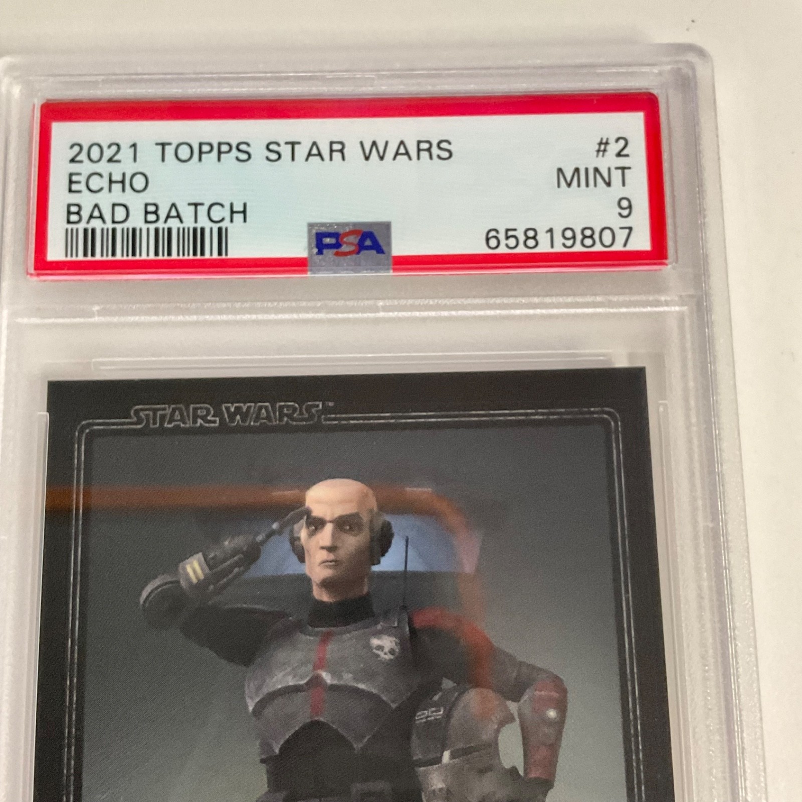 Star Wars 2021 Topps Echo Bad Batch #2 PSA 9 CERT#65819807 - Image 4