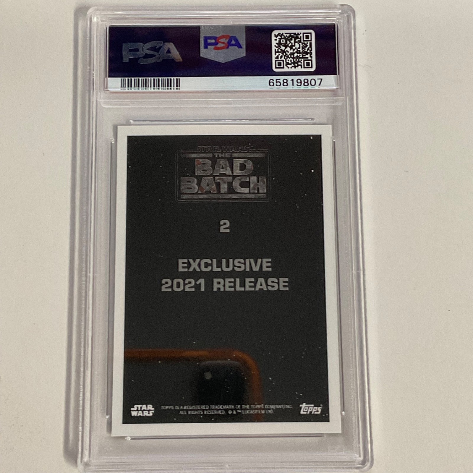 Star Wars 2021 Topps Echo Bad Batch #2 PSA 9 CERT#65819807 - Image 9