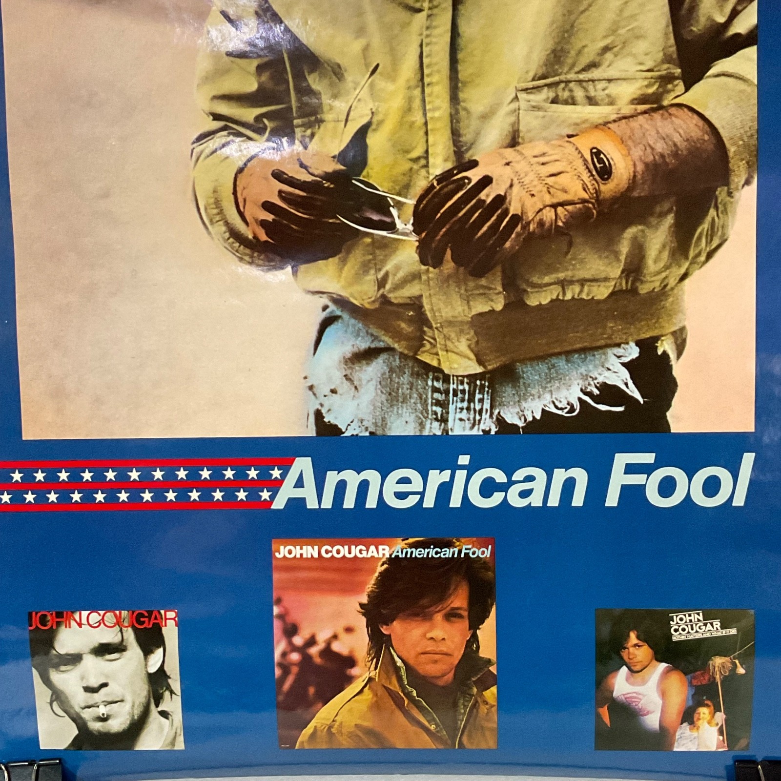 Vintage John Cougar American Fool Poster 36in x 24in PolyGram - Image 4
