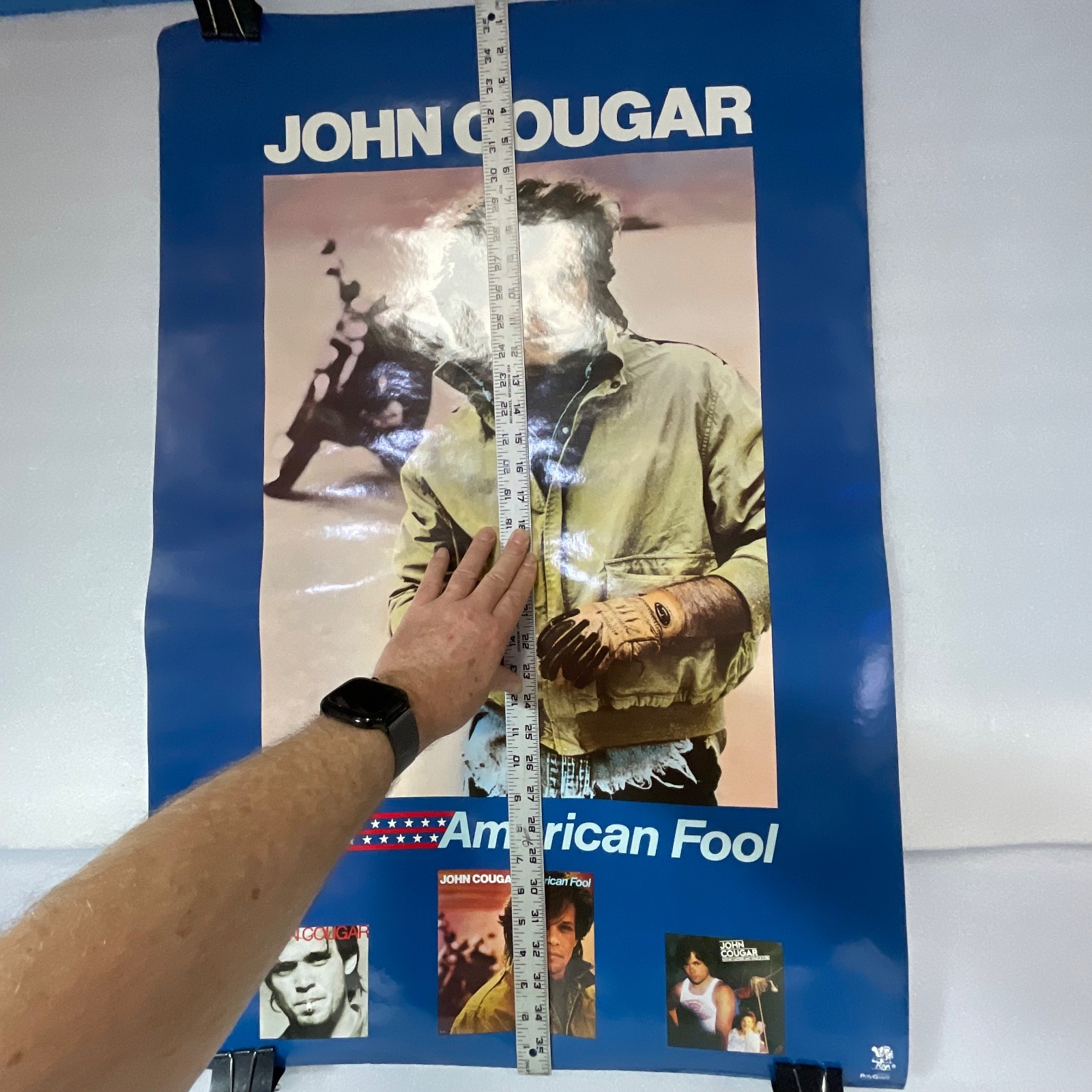 Vintage John Cougar American Fool Poster 36in x 24in PolyGram - Image 21