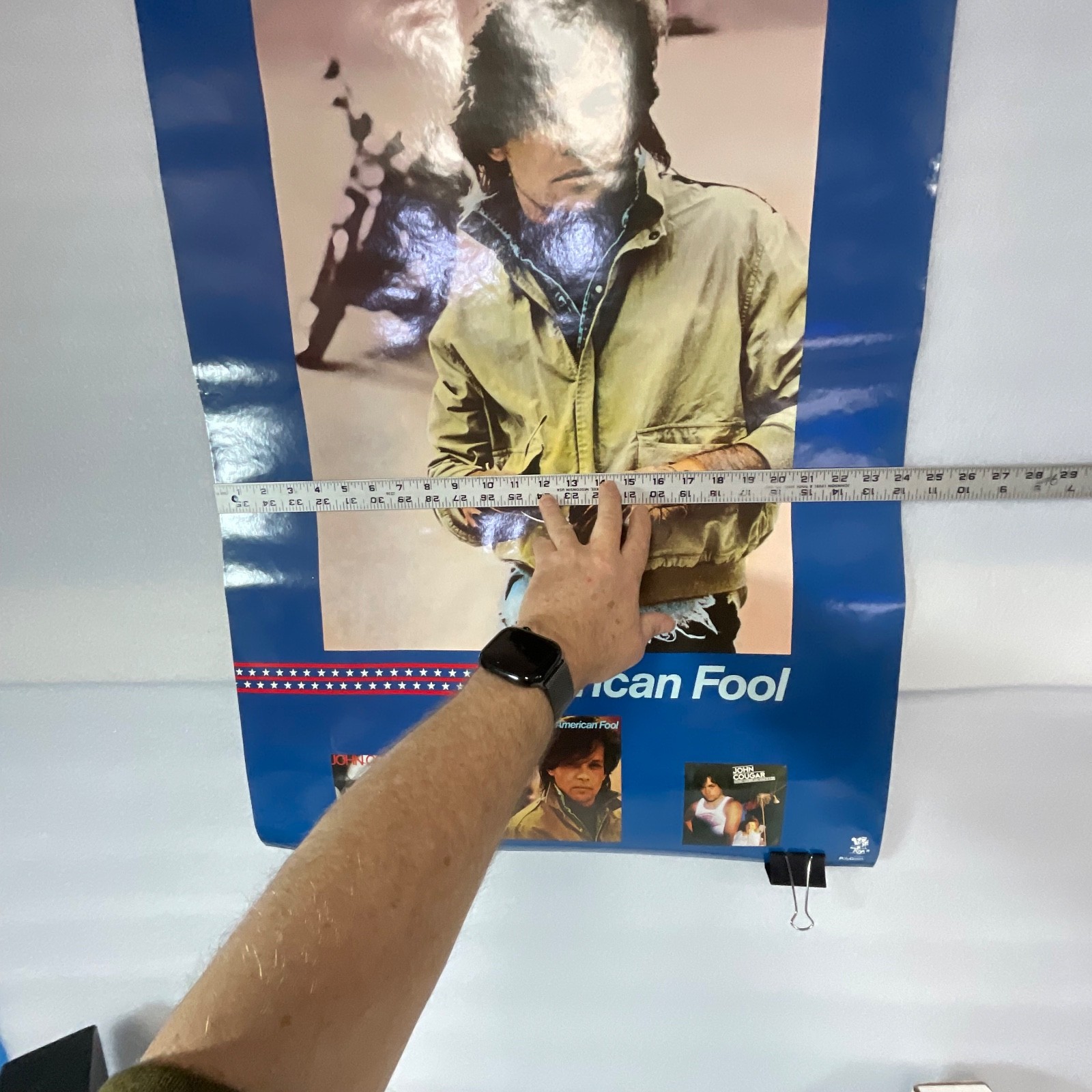 Vintage John Cougar American Fool Poster 36in x 24in PolyGram - Image 22