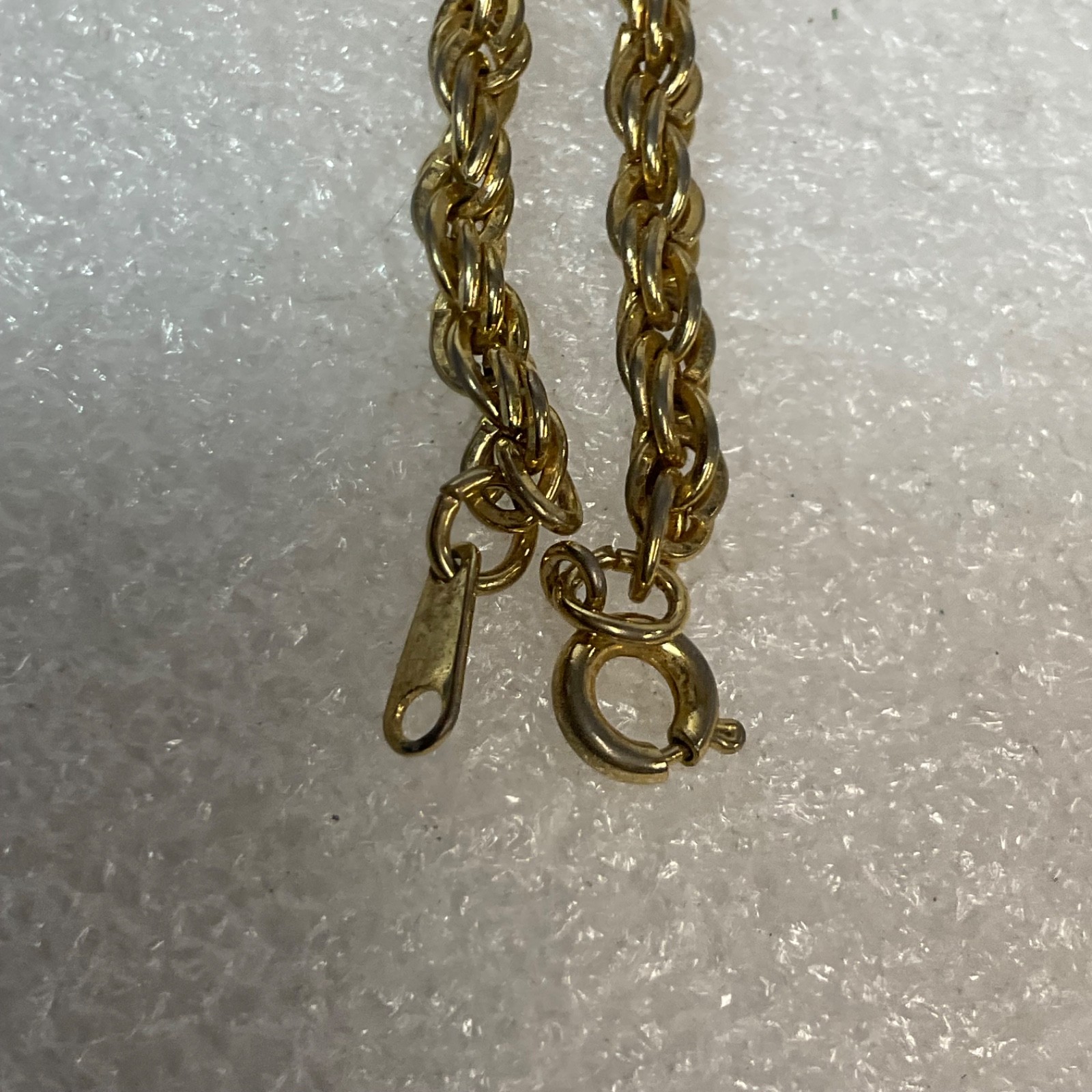 23" Gold Tone Rope Chain Necklace Vintage Style Fashion Jewelry Unisex - Image 5