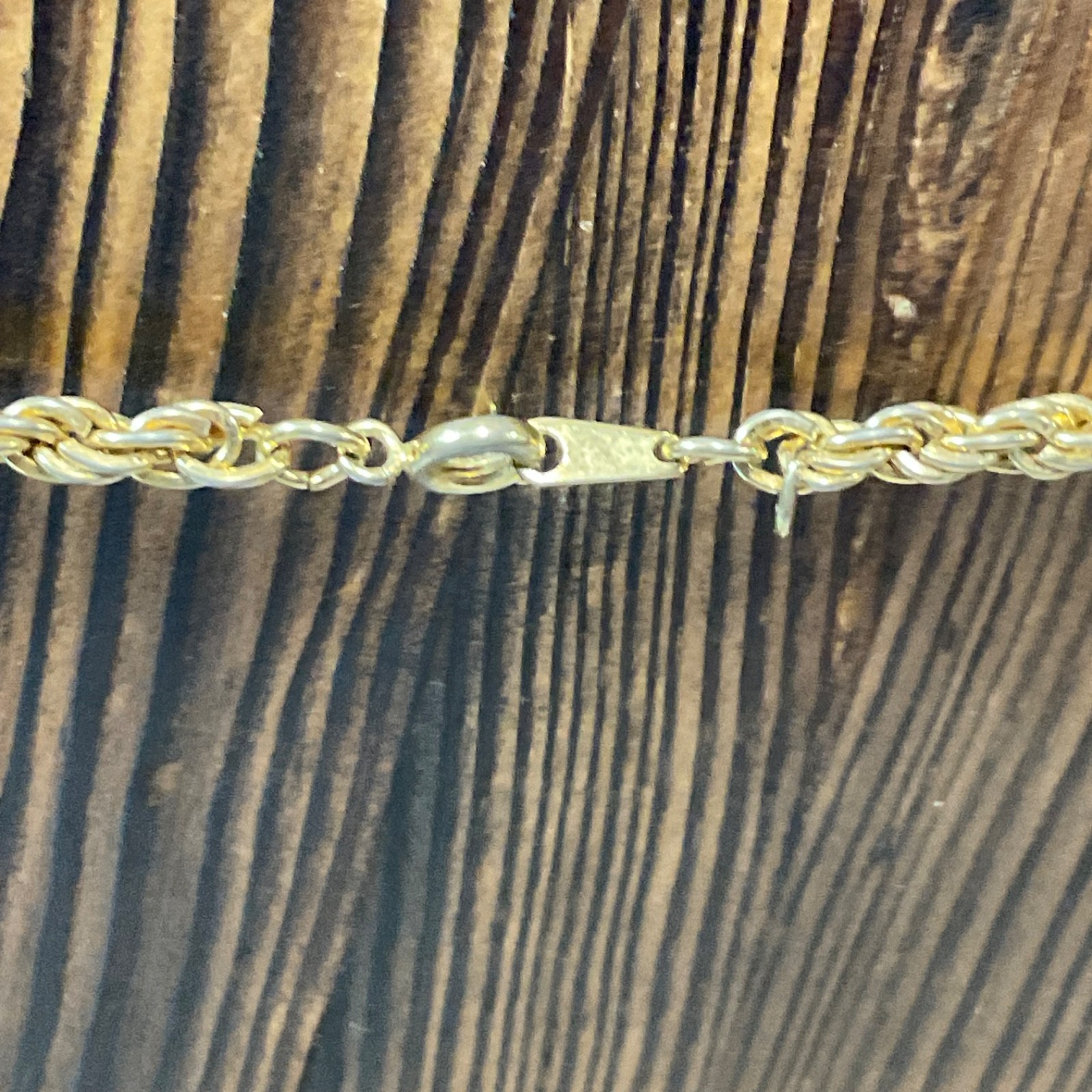23" Gold Tone Rope Chain Necklace Vintage Style Fashion Jewelry Unisex - Image 11