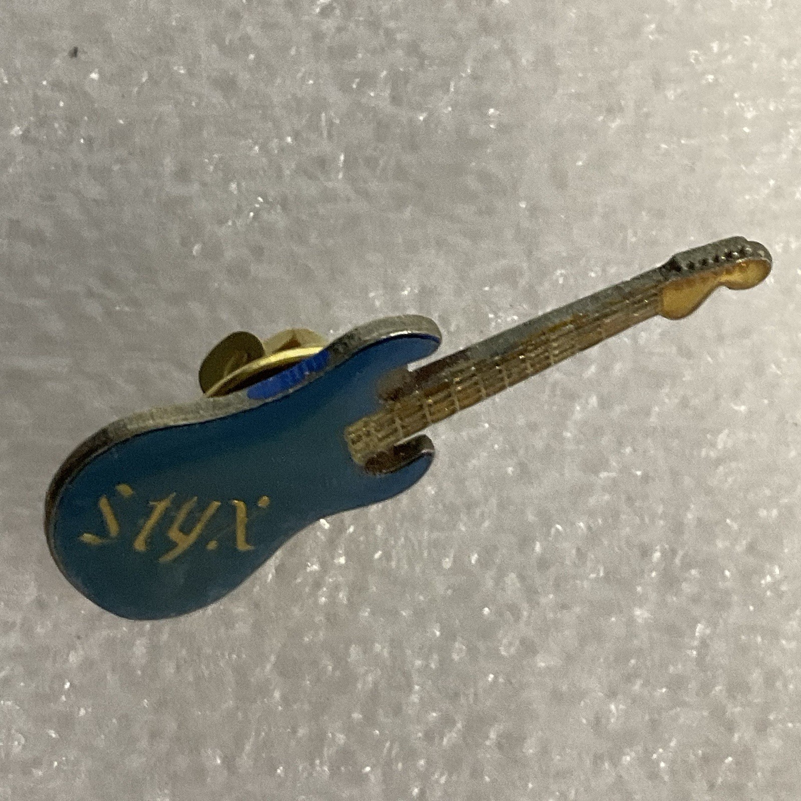 Styx Blue & Gold Vintage Metal Enamel Pin Pinback GnuCollectibles - Image 5