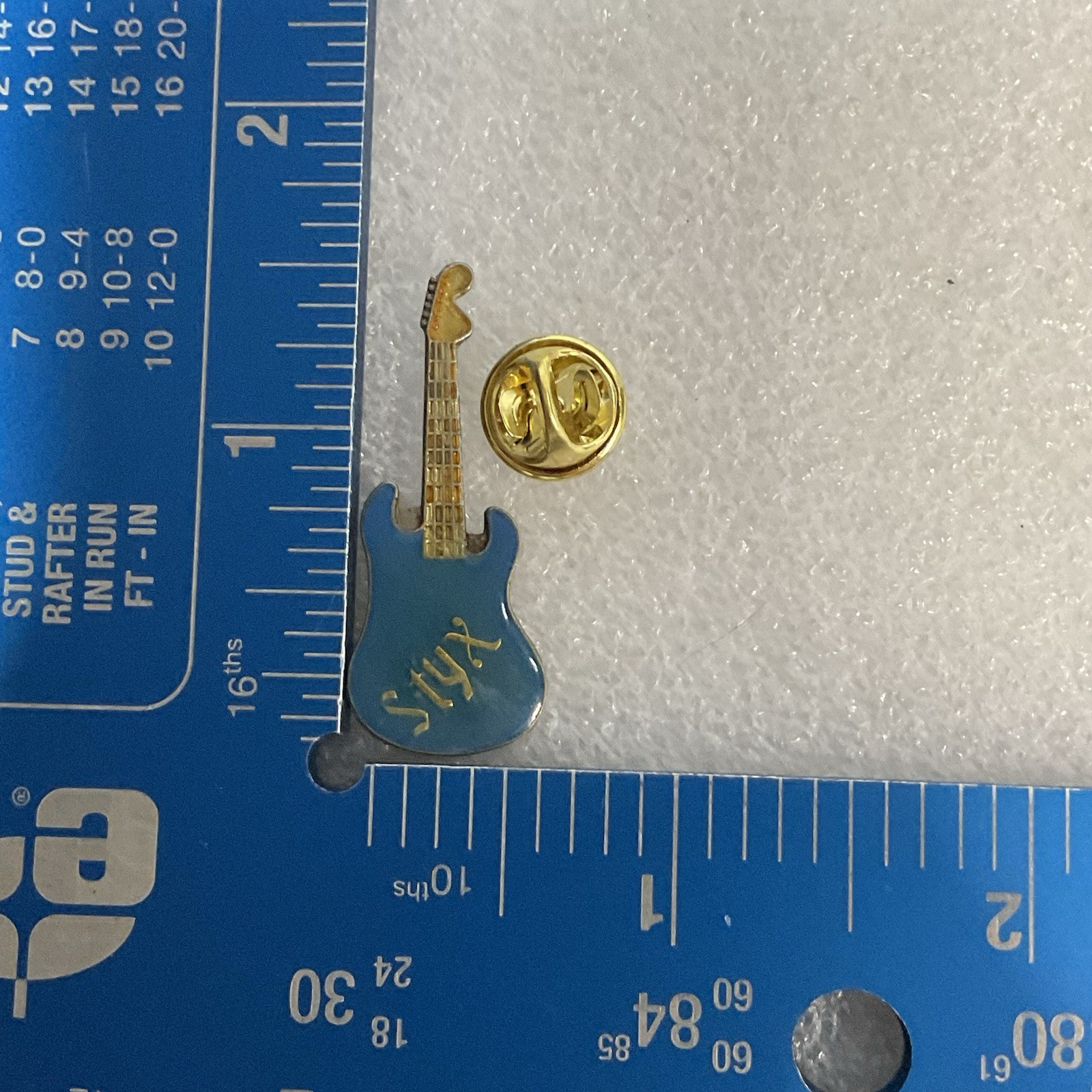 Styx Blue & Gold Vintage Metal Enamel Pin Pinback GnuCollectibles - Image 7
