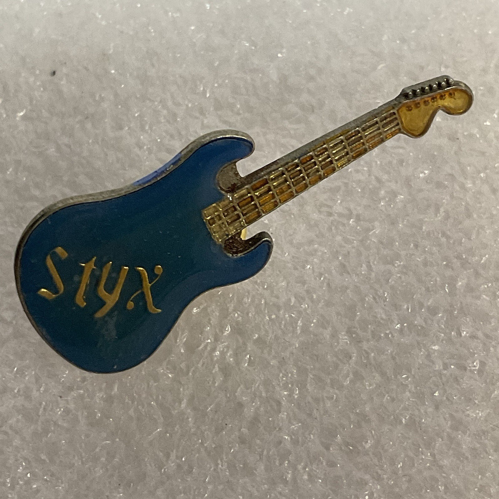 Styx Blue & Gold Vintage Metal Enamel Pin Pinback GnuCollectibles - Image 6
